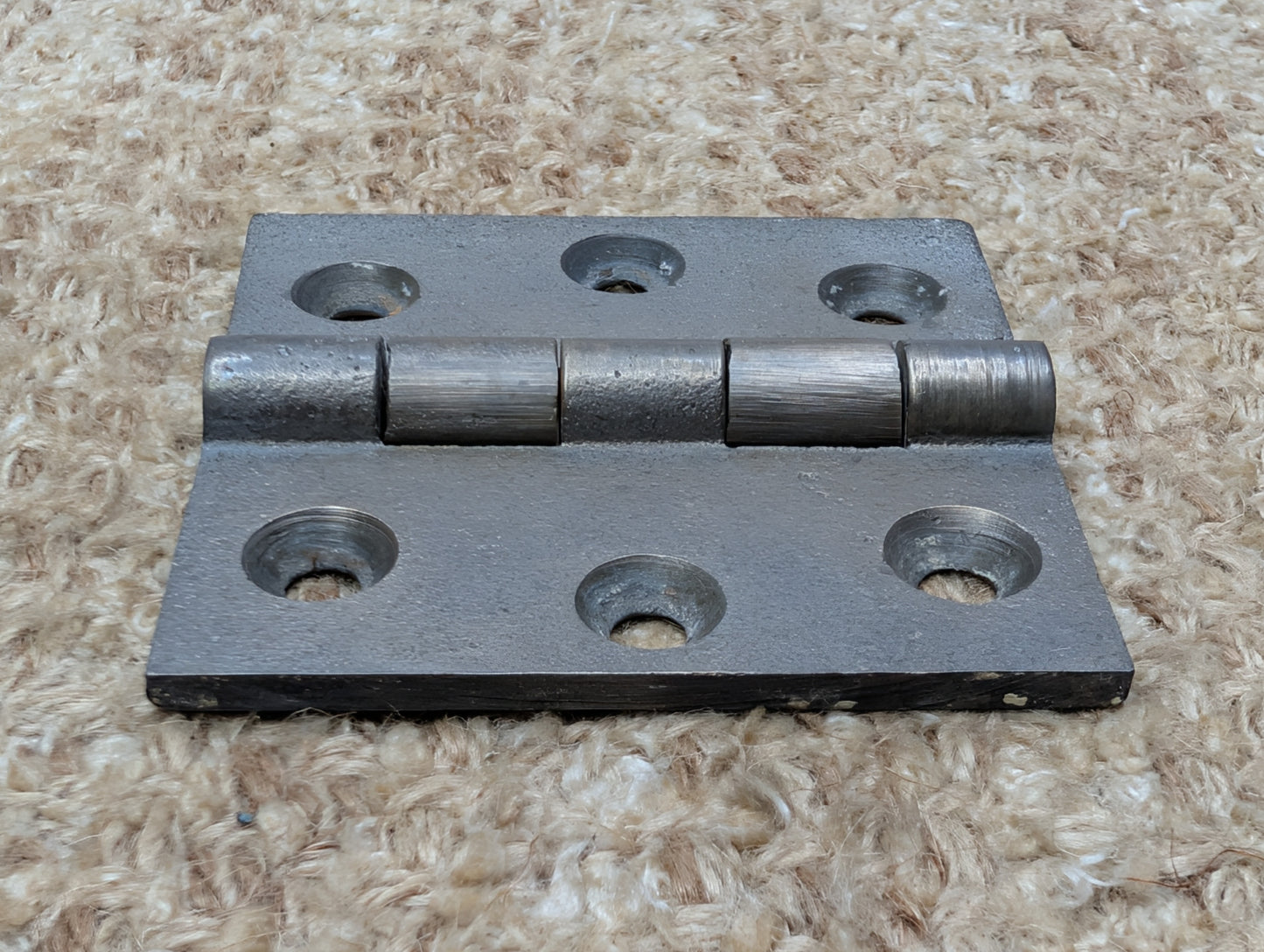 3" x 3" Antique Cast Iron Butt Hinge Door Hardware-Single Hinge