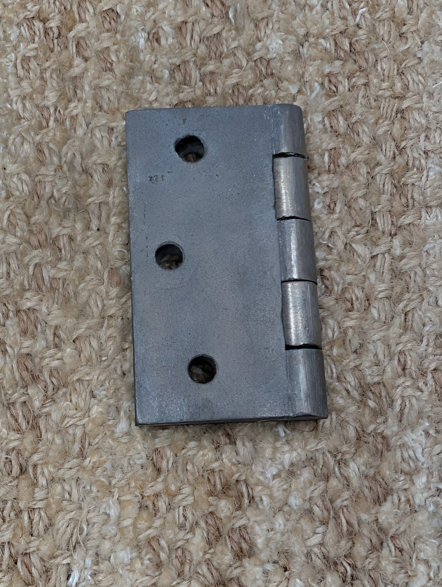3" x 3" Antique Cast Iron Butt Hinge Door Hardware-Single Hinge