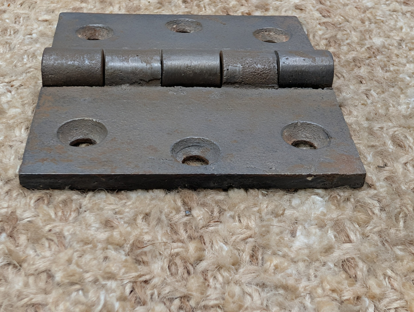 3 1/2" x 3" Antique ENG BUTT CO Cast Iron Butt Hinge Door Hardware-Single Hinge