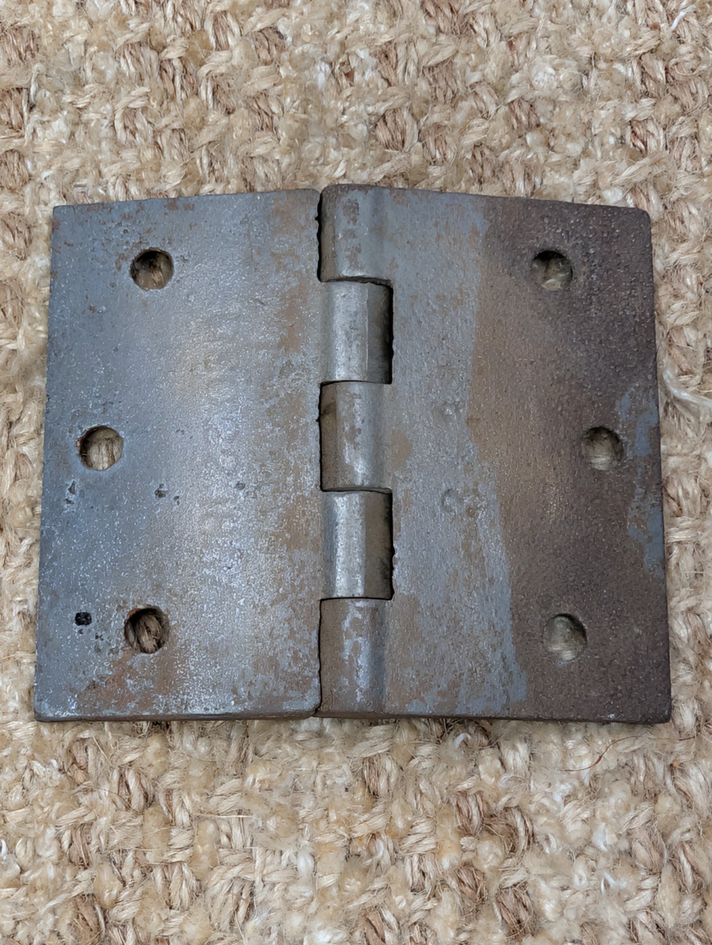 3 1/2" x 3" Antique ENG BUTT CO Cast Iron Butt Hinge Door Hardware-Single Hinge