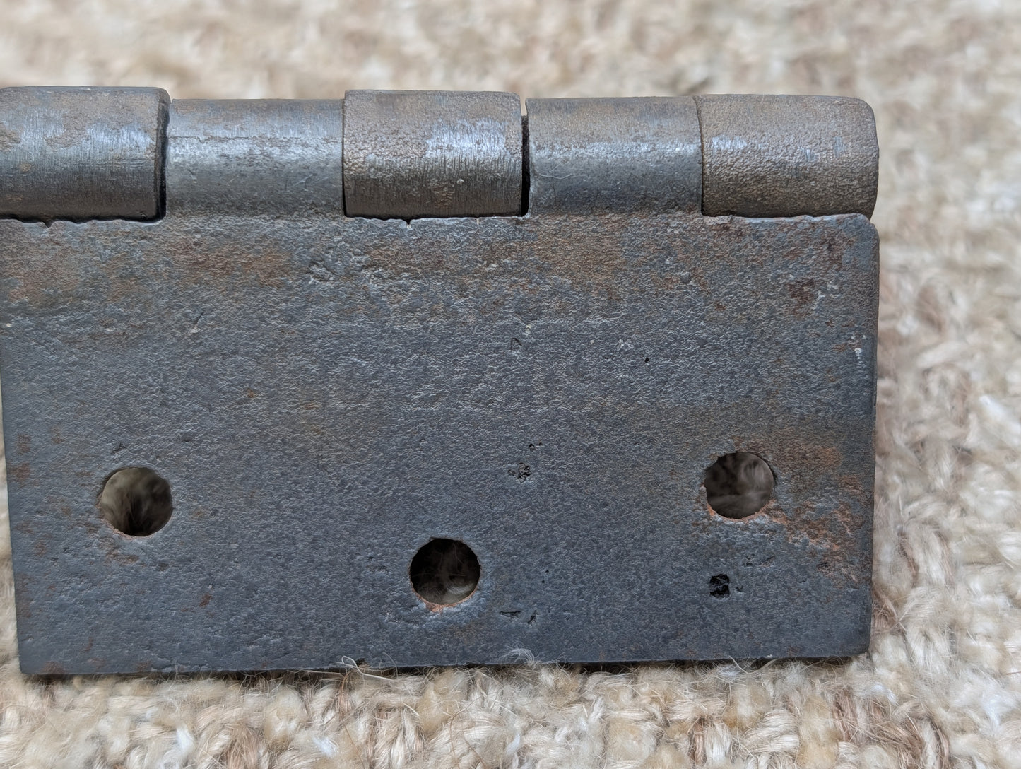 3 1/2" x 3" Antique ENG BUTT CO Cast Iron Butt Hinge Door Hardware-Single Hinge