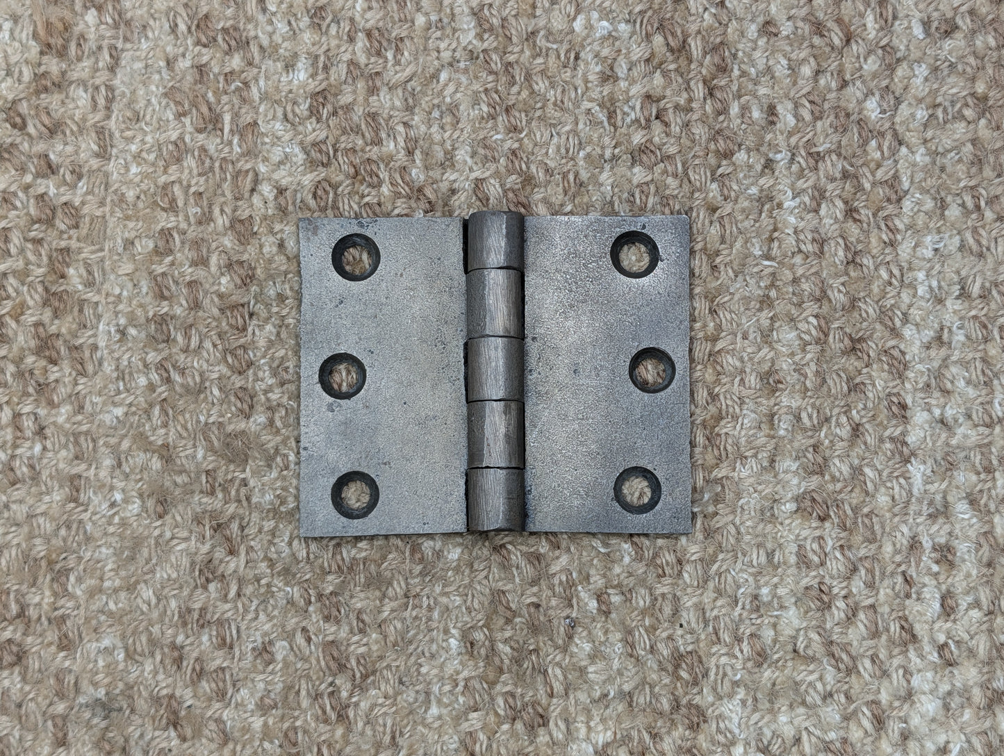 3 5/8" x 3" Antique Cast Iron Butt Hinge Door Hardware-Single Hinge