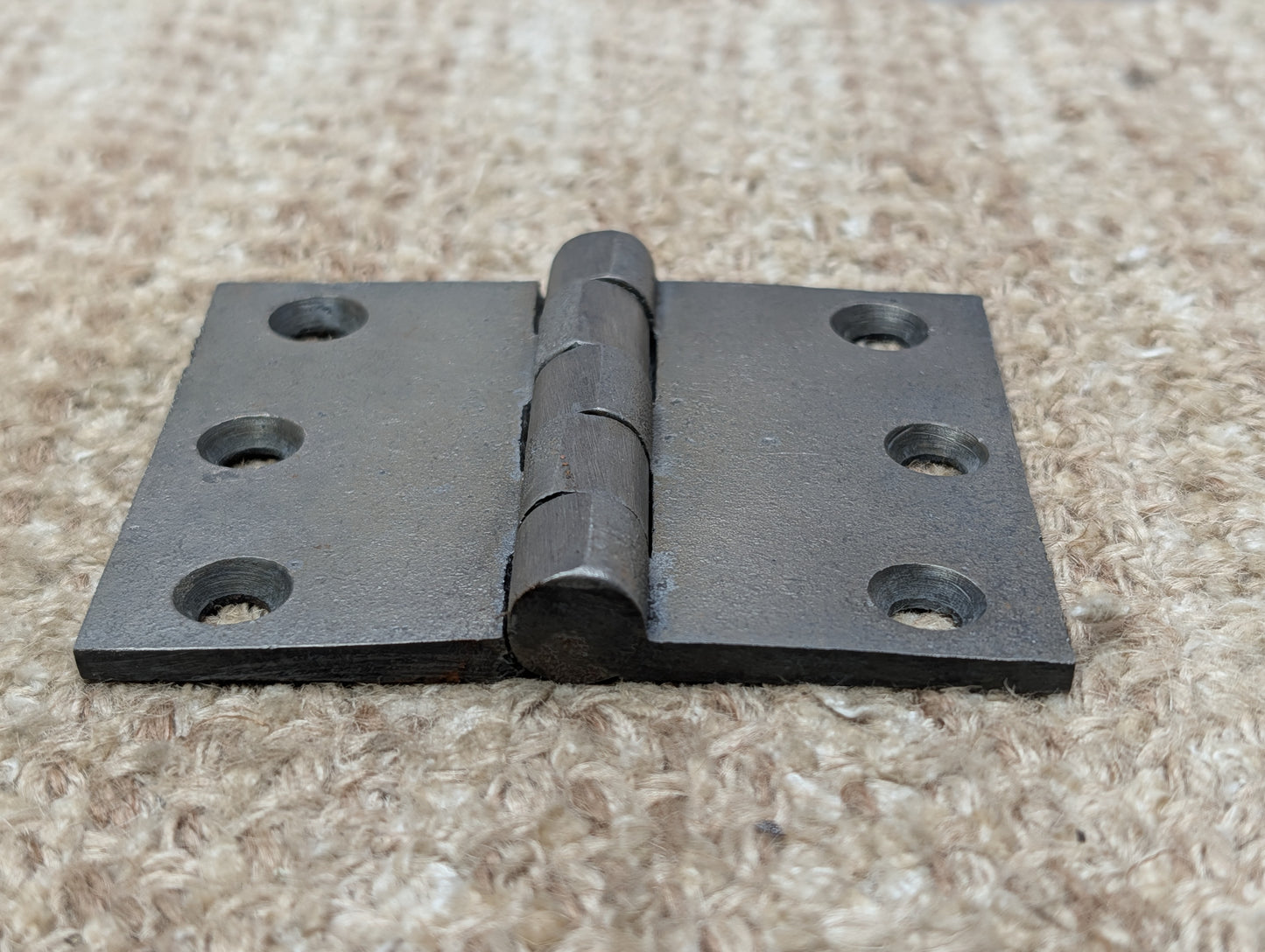 3 5/8" x 3" Antique Cast Iron Butt Hinge Door Hardware-Single Hinge