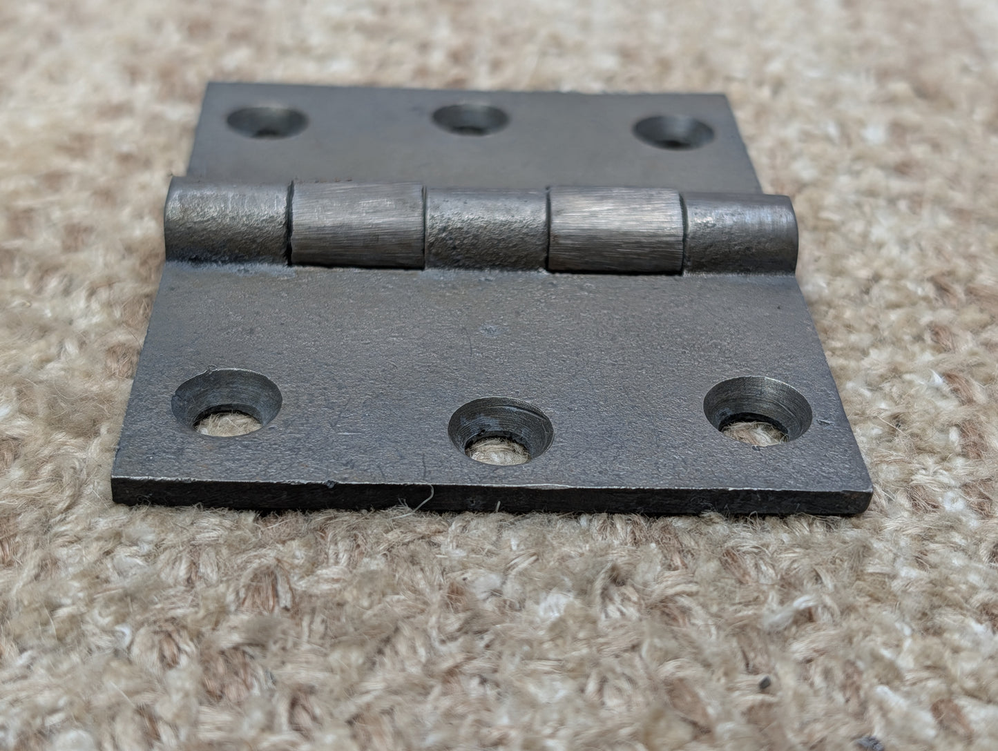 3 5/8" x 3" Antique Cast Iron Butt Hinge Door Hardware-Single Hinge