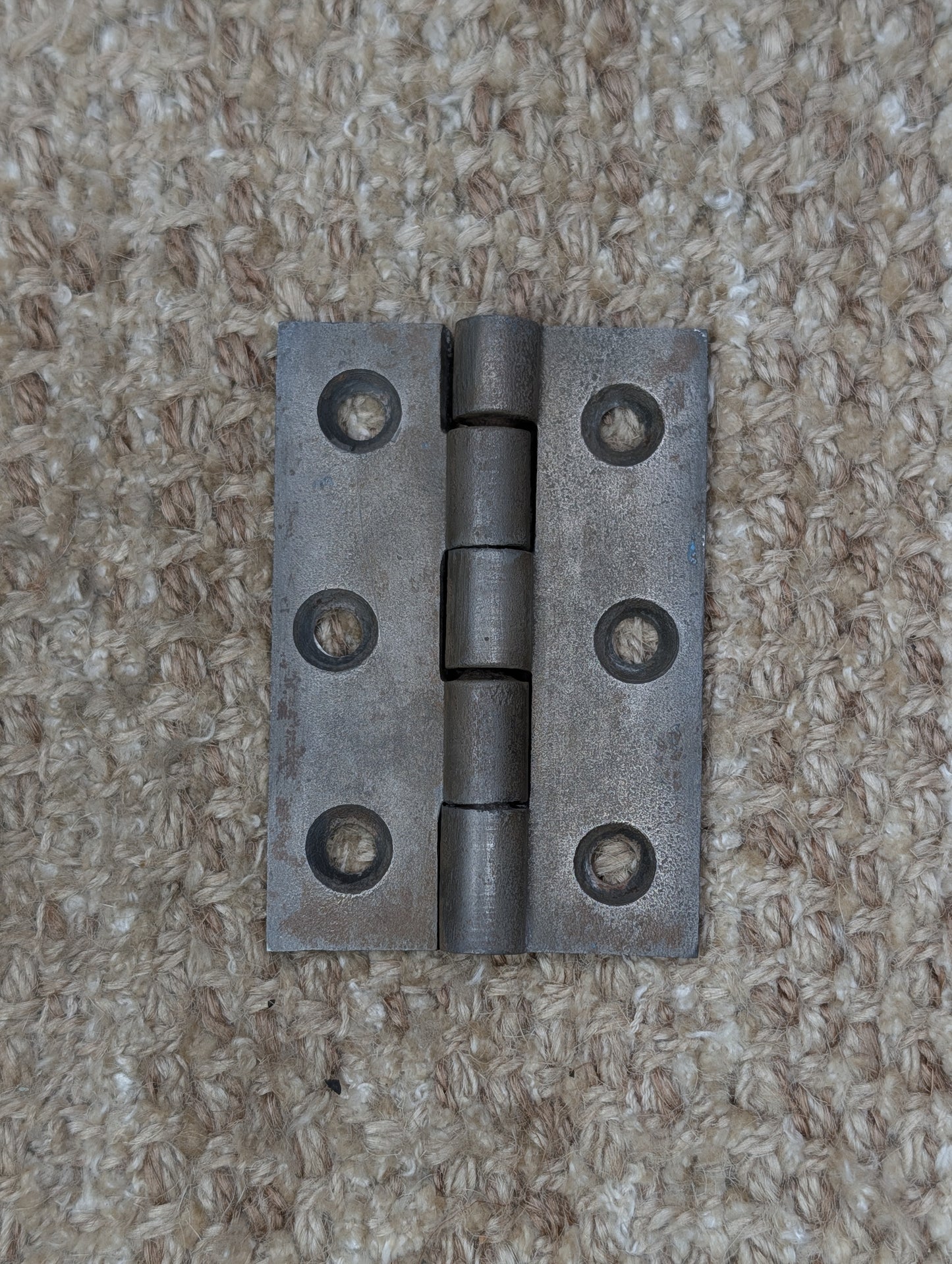 2 3/16" x 3 3/16" Antique Cast Iron Butt Hinge Door Hardware-Single Hinge