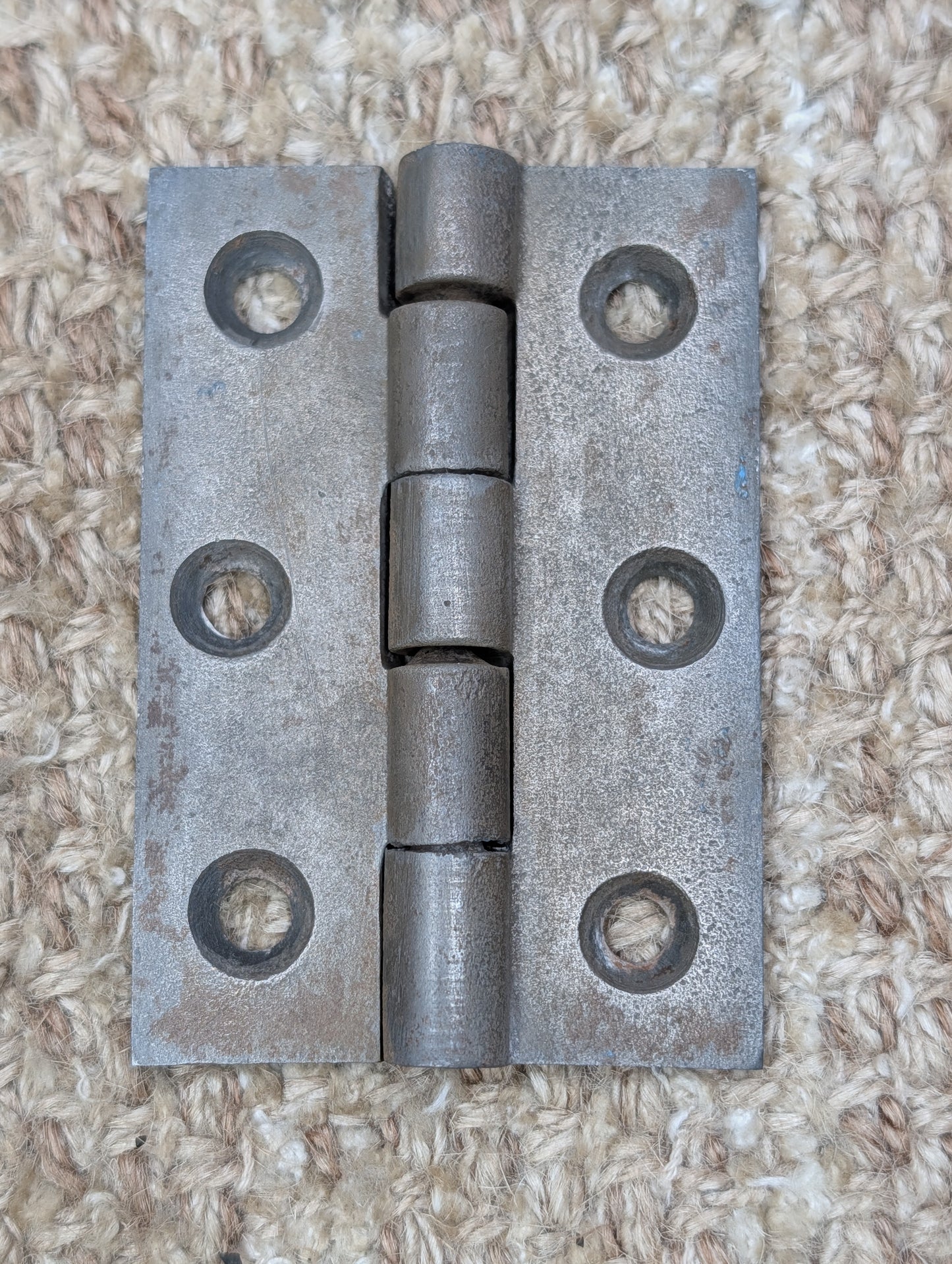2 3/16" x 3 3/16" Antique Cast Iron Butt Hinge Door Hardware-Single Hinge