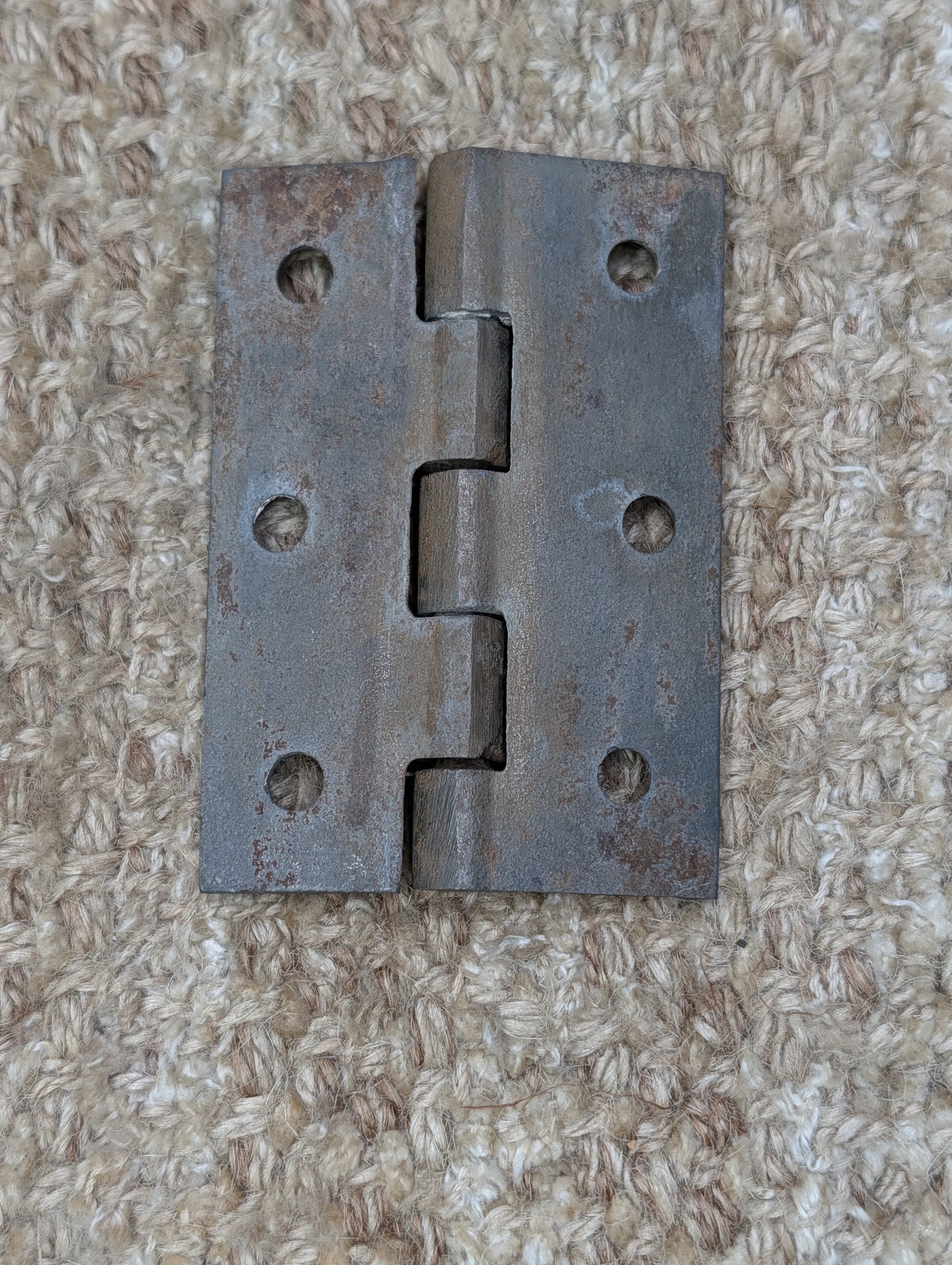 2 3/16" x 3 3/16" Antique Cast Iron Butt Hinge Door Hardware-Single Hinge