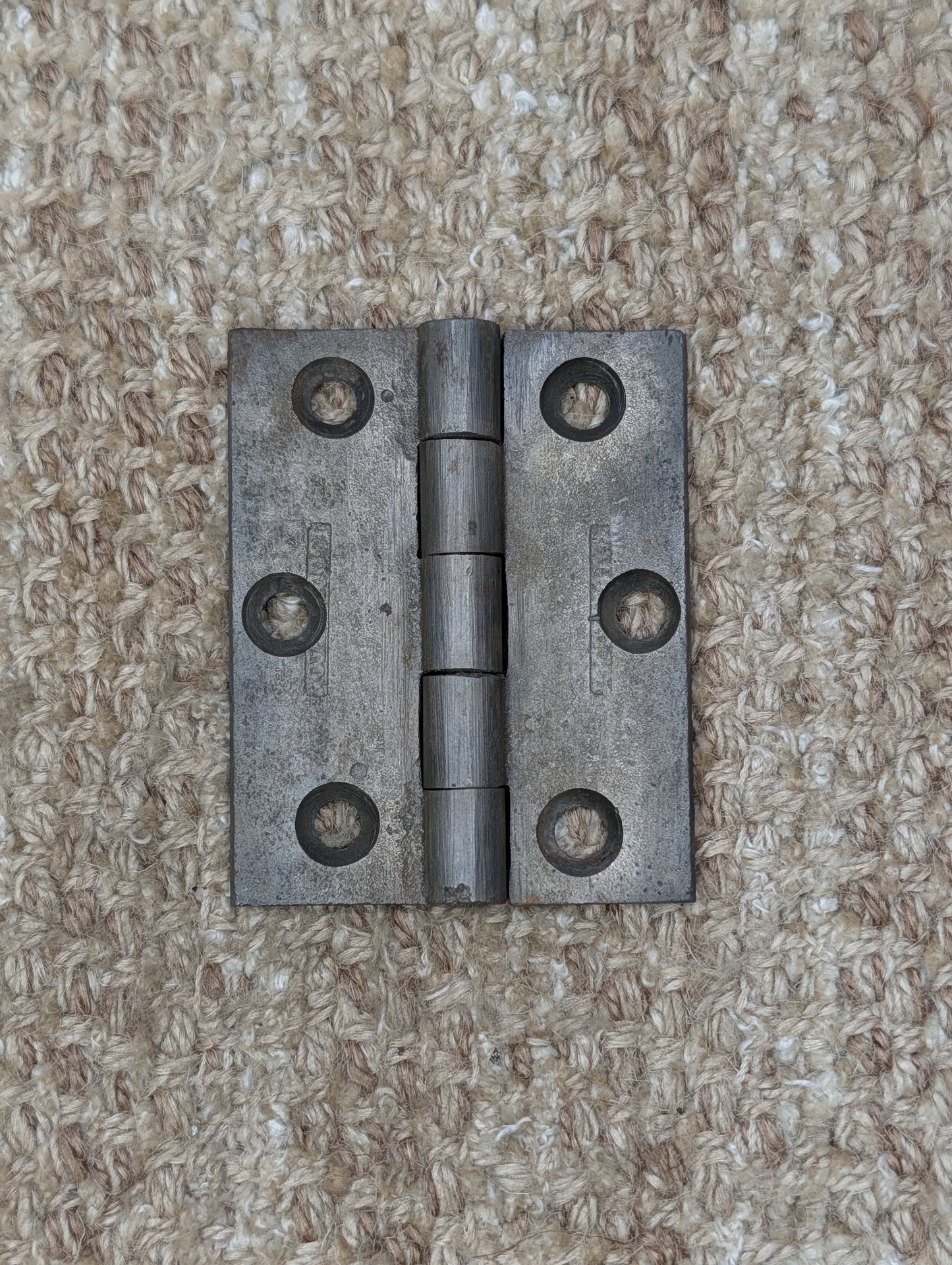 2 5/8" x 3 1/4" Antique Cast Iron Butt Hinge Door Hardware-Single Hinge