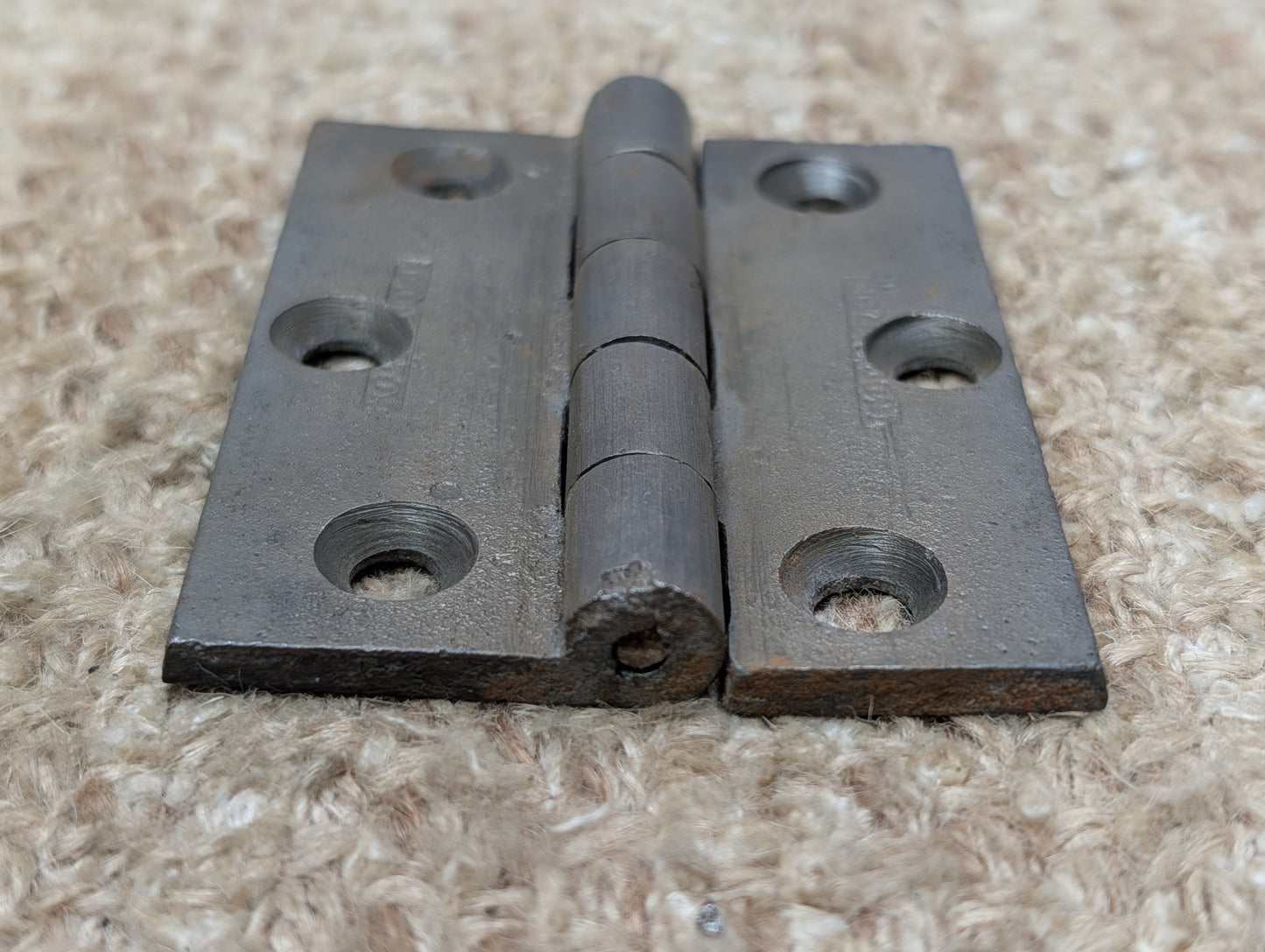 2 5/8" x 3 1/4" Antique Cast Iron Butt Hinge Door Hardware-Single Hinge