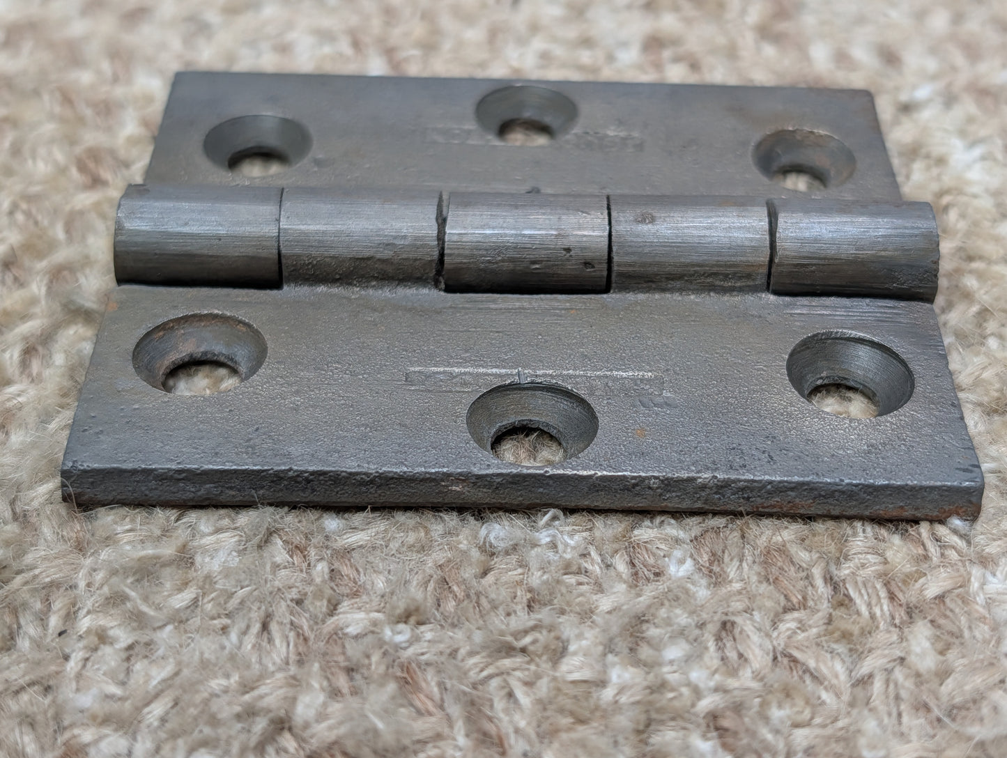 2 5/8" x 3 1/4" Antique Cast Iron Butt Hinge Door Hardware-Single Hinge