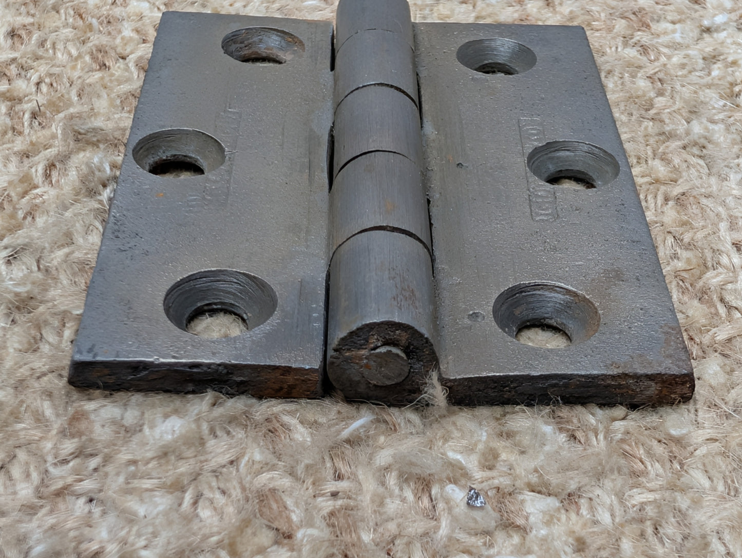 2 5/8" x 3 1/4" Antique Cast Iron Butt Hinge Door Hardware-Single Hinge