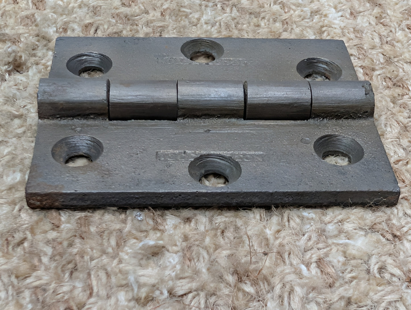 2 5/8" x 3 1/4" Antique Cast Iron Butt Hinge Door Hardware-Single Hinge