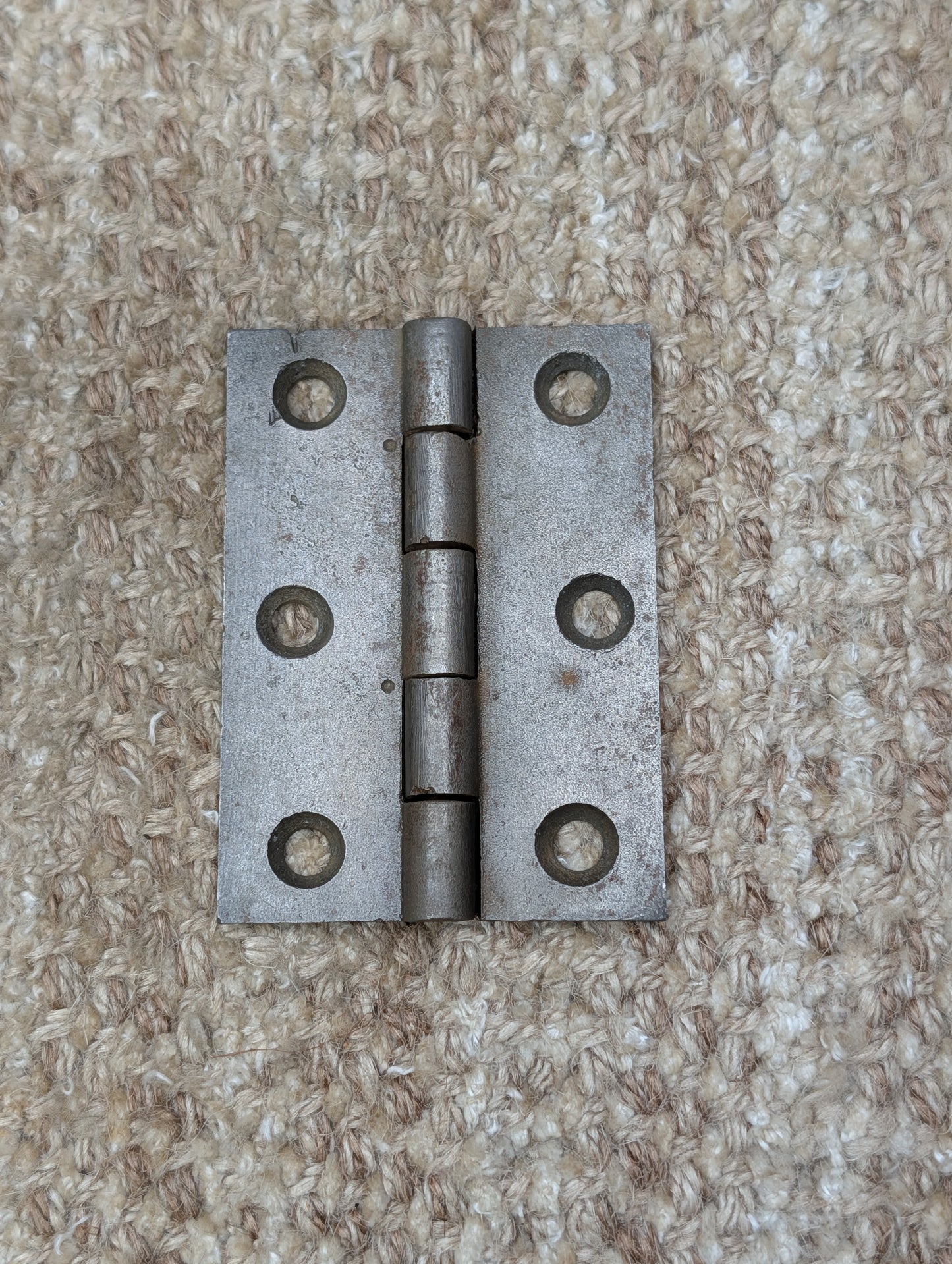 2 1/2" x 3 7/16" Antique Cast Iron Butt Hinge Door Hardware-Single Hinge