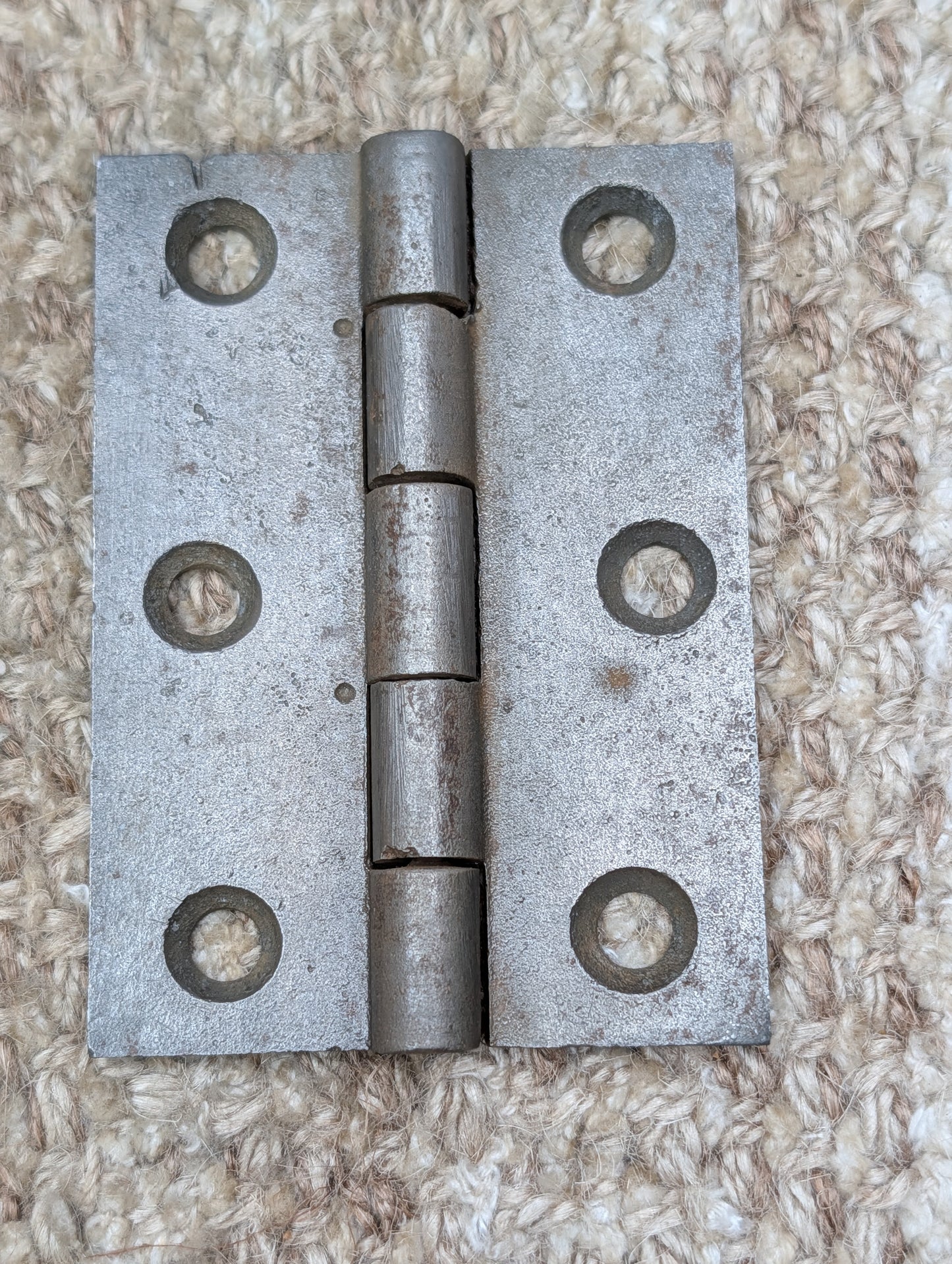 2 1/2" x 3 7/16" Antique Cast Iron Butt Hinge Door Hardware-Single Hinge