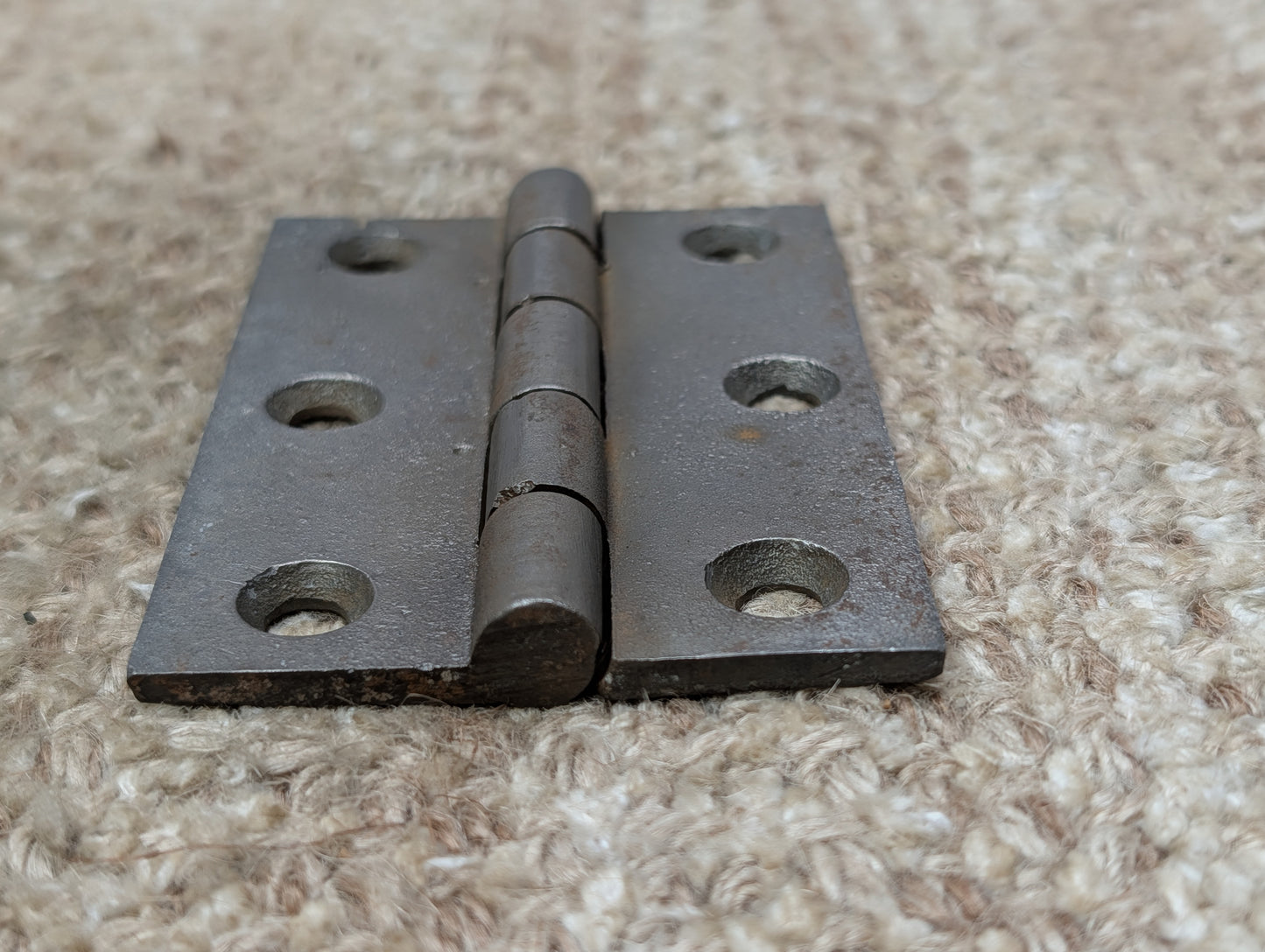2 1/2" x 3 7/16" Antique Cast Iron Butt Hinge Door Hardware-Single Hinge