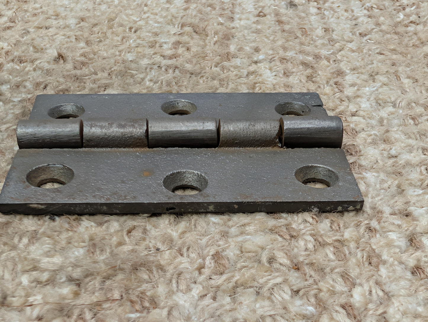 2 1/2" x 3 7/16" Antique Cast Iron Butt Hinge Door Hardware-Single Hinge