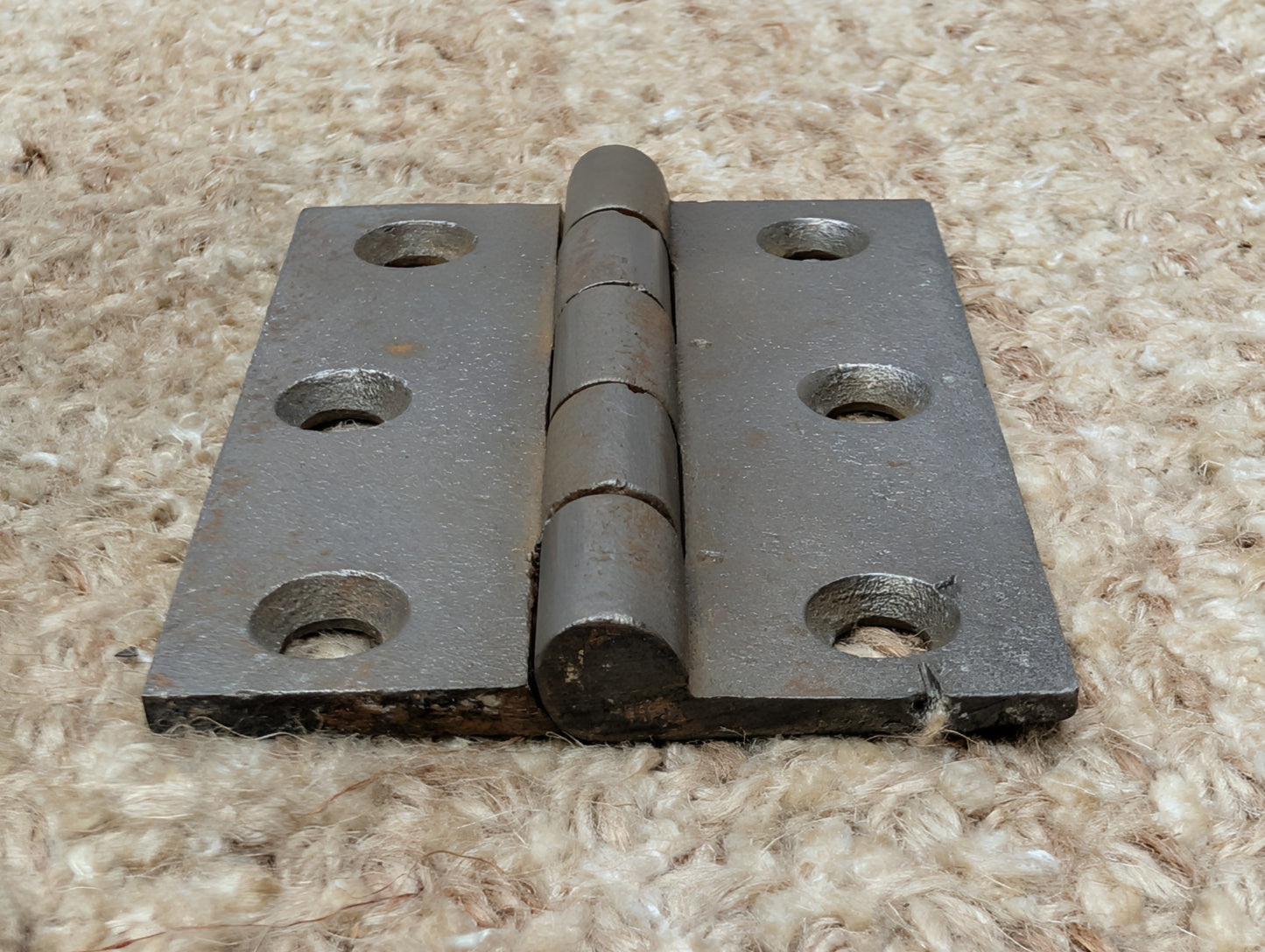 2 1/2" x 3 7/16" Antique Cast Iron Butt Hinge Door Hardware-Single Hinge