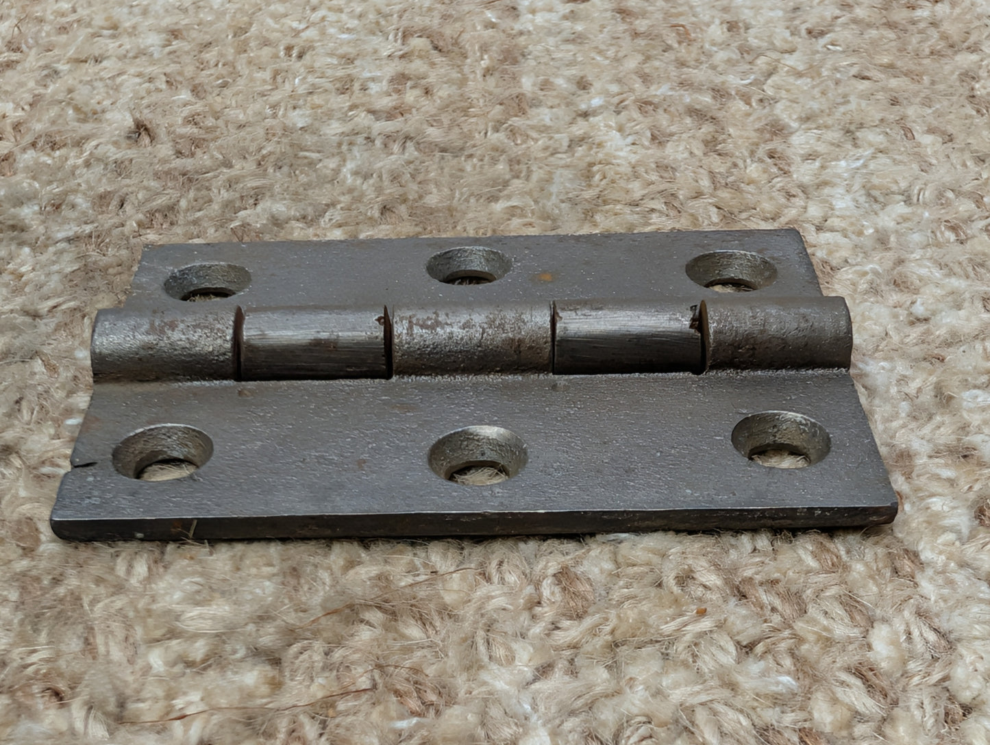 2 1/2" x 3 7/16" Antique Cast Iron Butt Hinge Door Hardware-Single Hinge