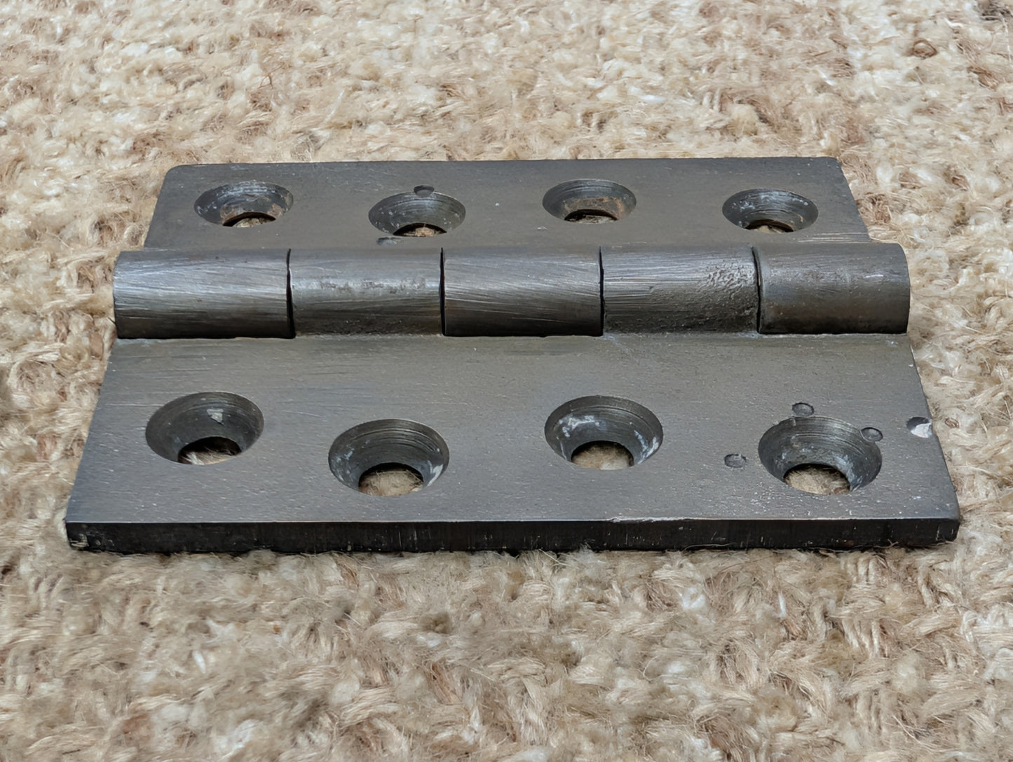 2 7/8" x 3 7/16" Antique Cast Iron Butt Hinge Door Hardware-Single Hinge