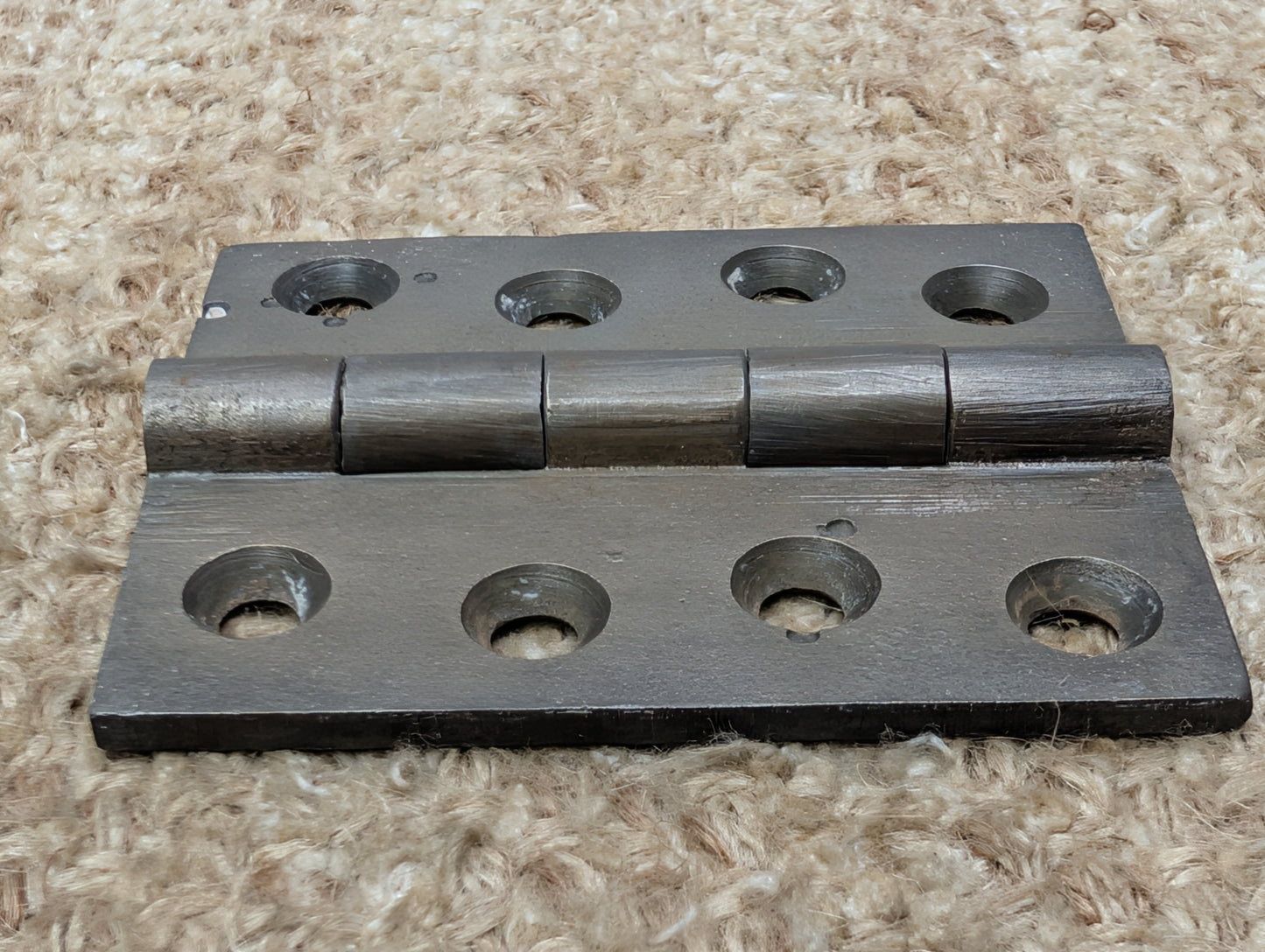 2 7/8" x 3 7/16" Antique Cast Iron Butt Hinge Door Hardware-Single Hinge