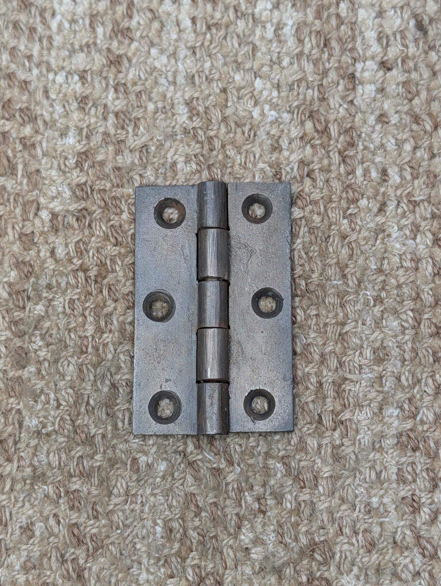 2 3/16" x 3 1/2" Antique Cast Iron Butt Hinge Door Hardware-Single Hinge