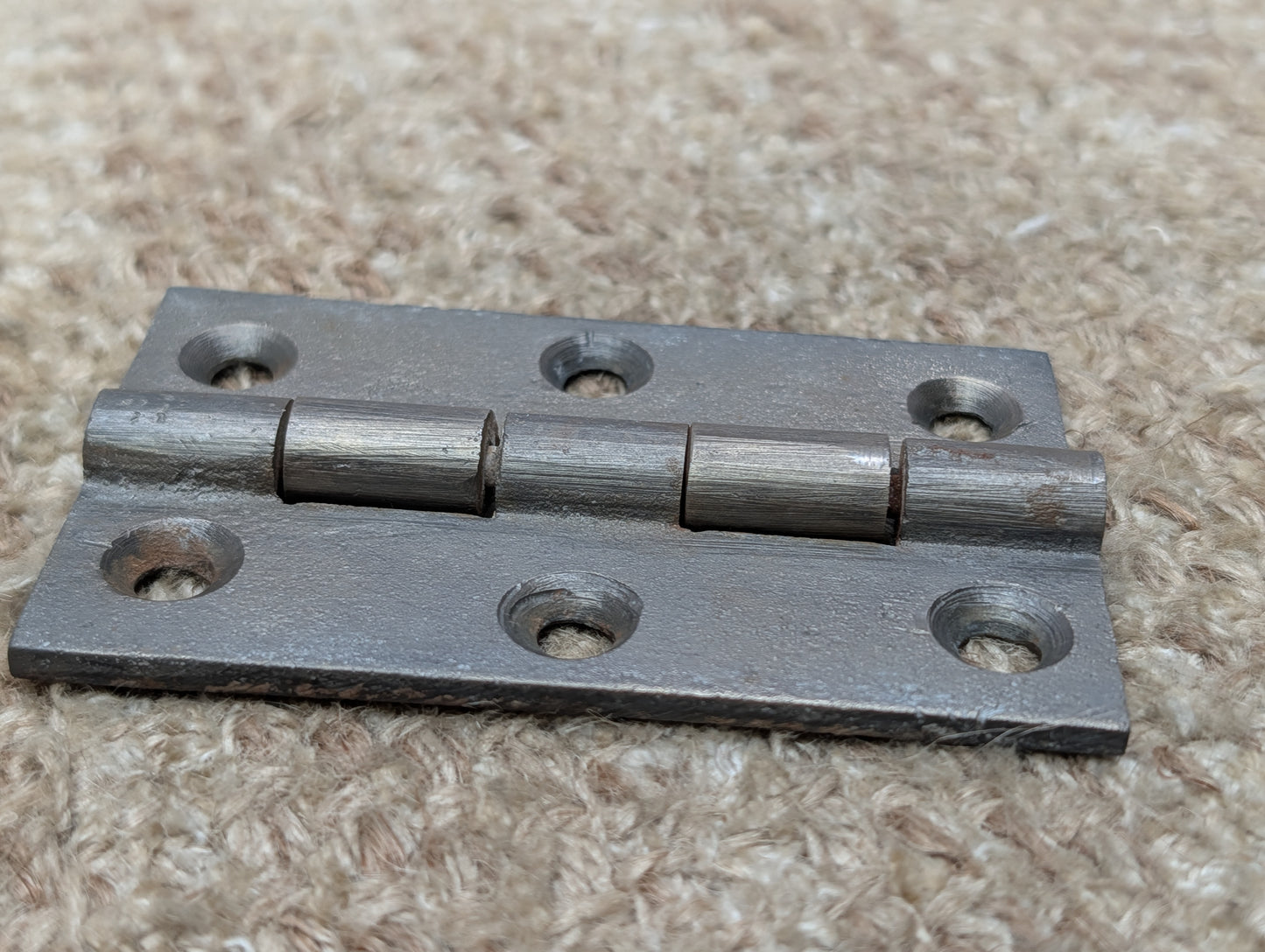 2 3/16" x 3 1/2" Antique Cast Iron Butt Hinge Door Hardware-Single Hinge