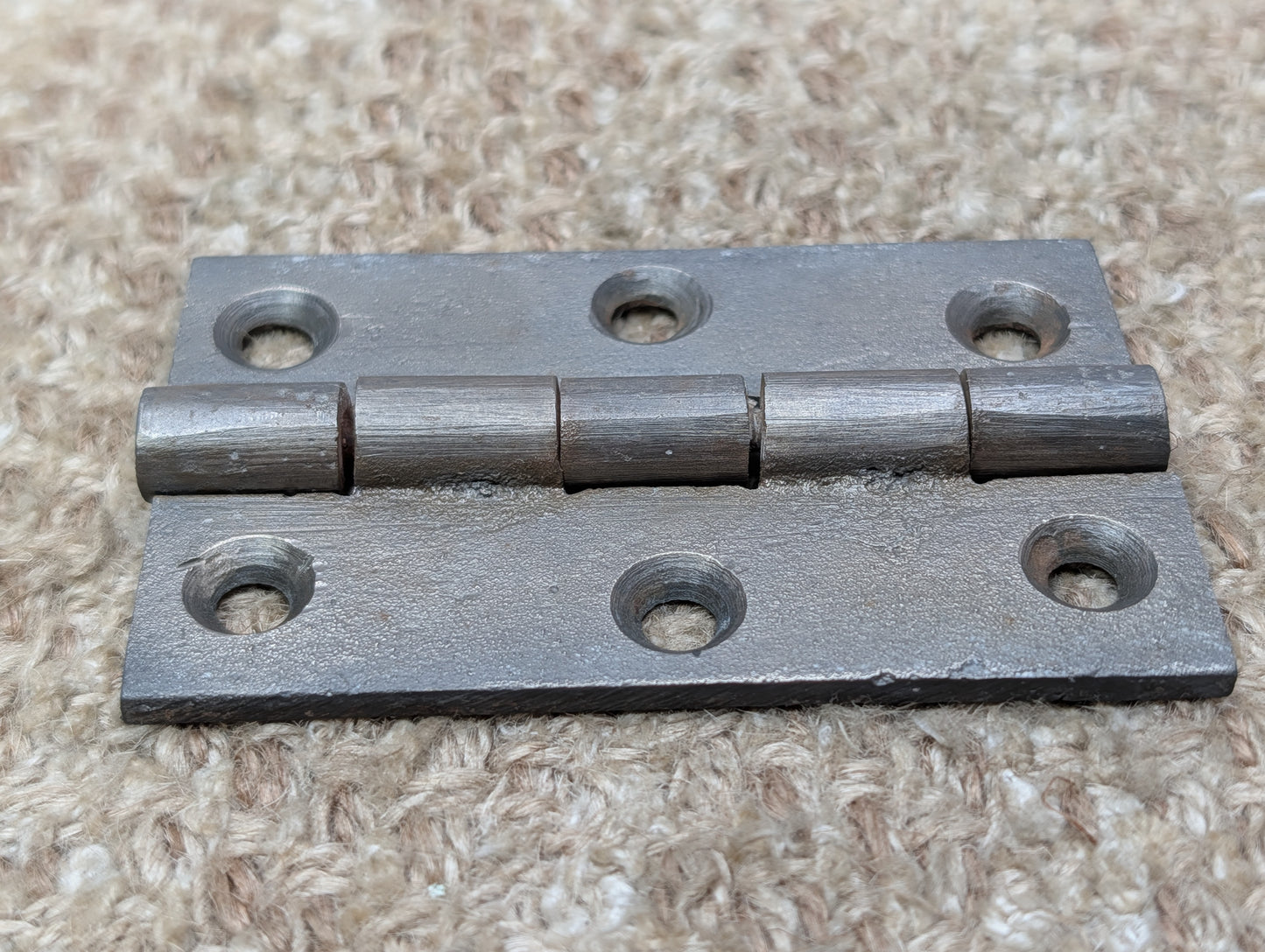2 3/16" x 3 1/2" Antique Cast Iron Butt Hinge Door Hardware-Single Hinge