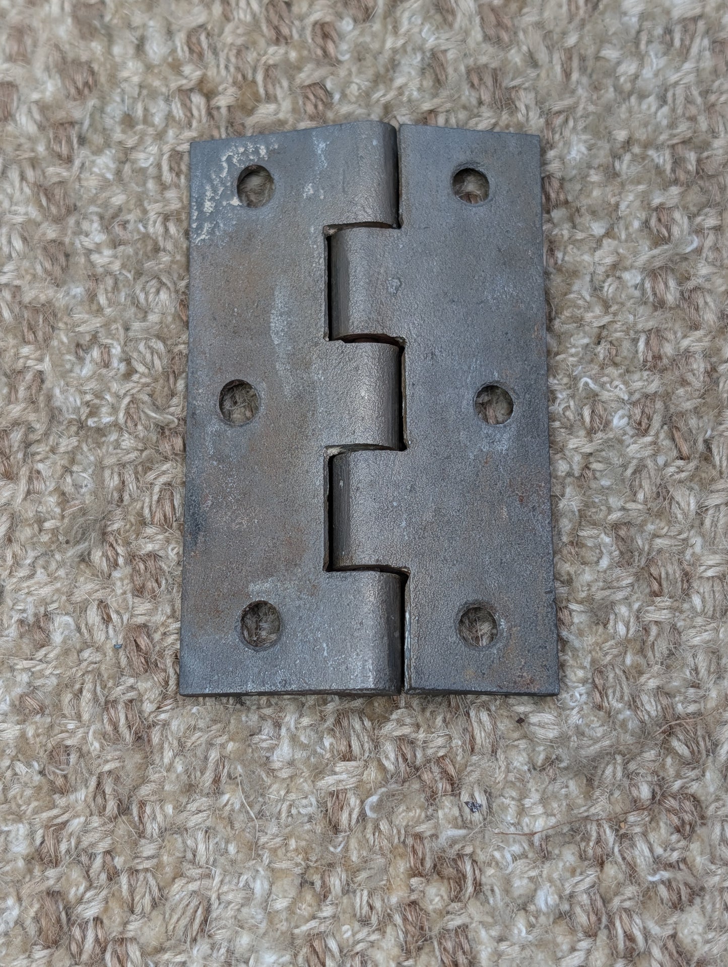 2 3/16" x 3 1/2" Antique Cast Iron Butt Hinge Door Hardware-Single Hinge