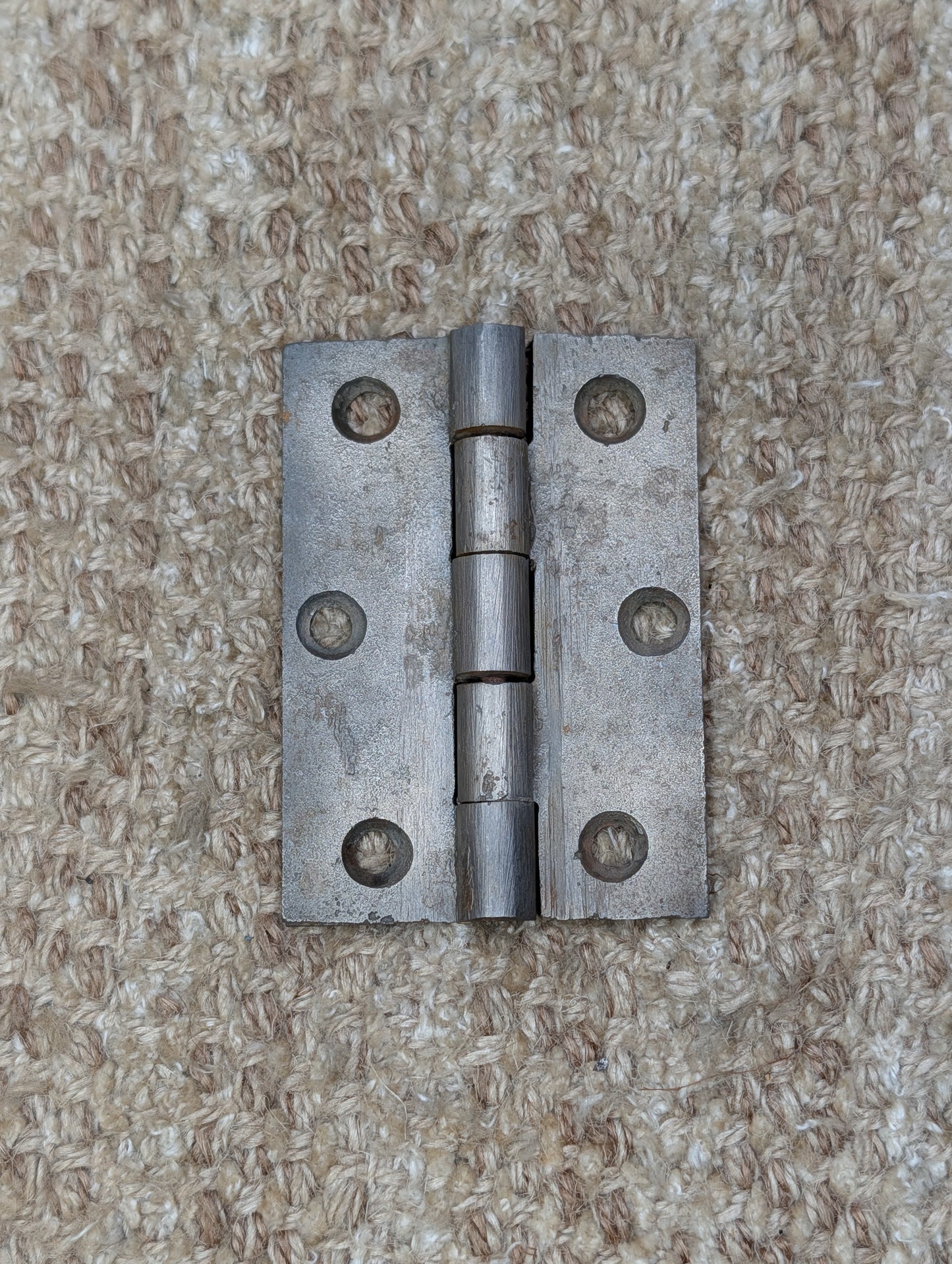 2 1/2" x 3 1/2" Antique Cast Iron Butt Hinge Door Hardware-Single Hinge
