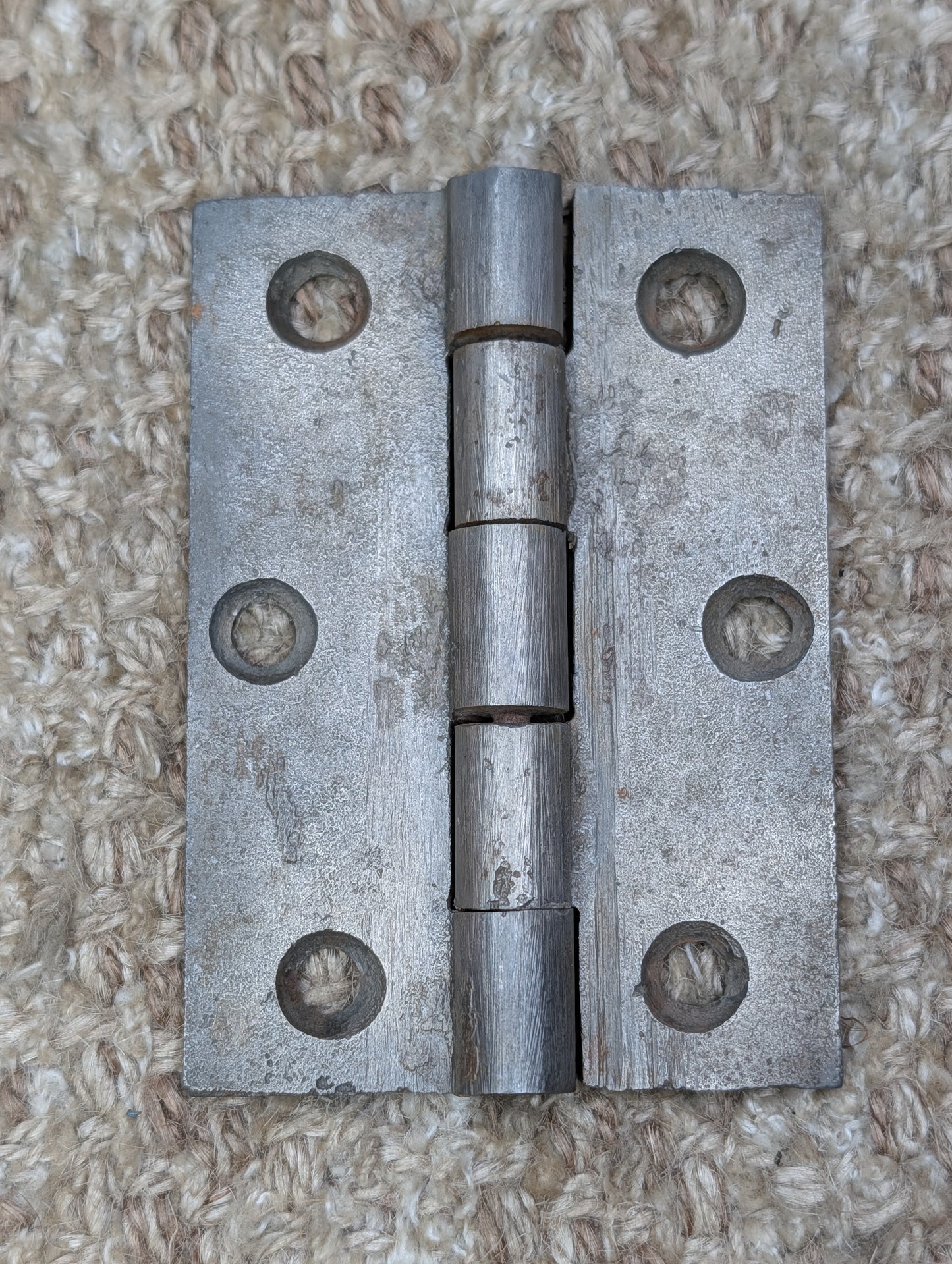 2 1/2" x 3 1/2" Antique Cast Iron Butt Hinge Door Hardware-Single Hinge