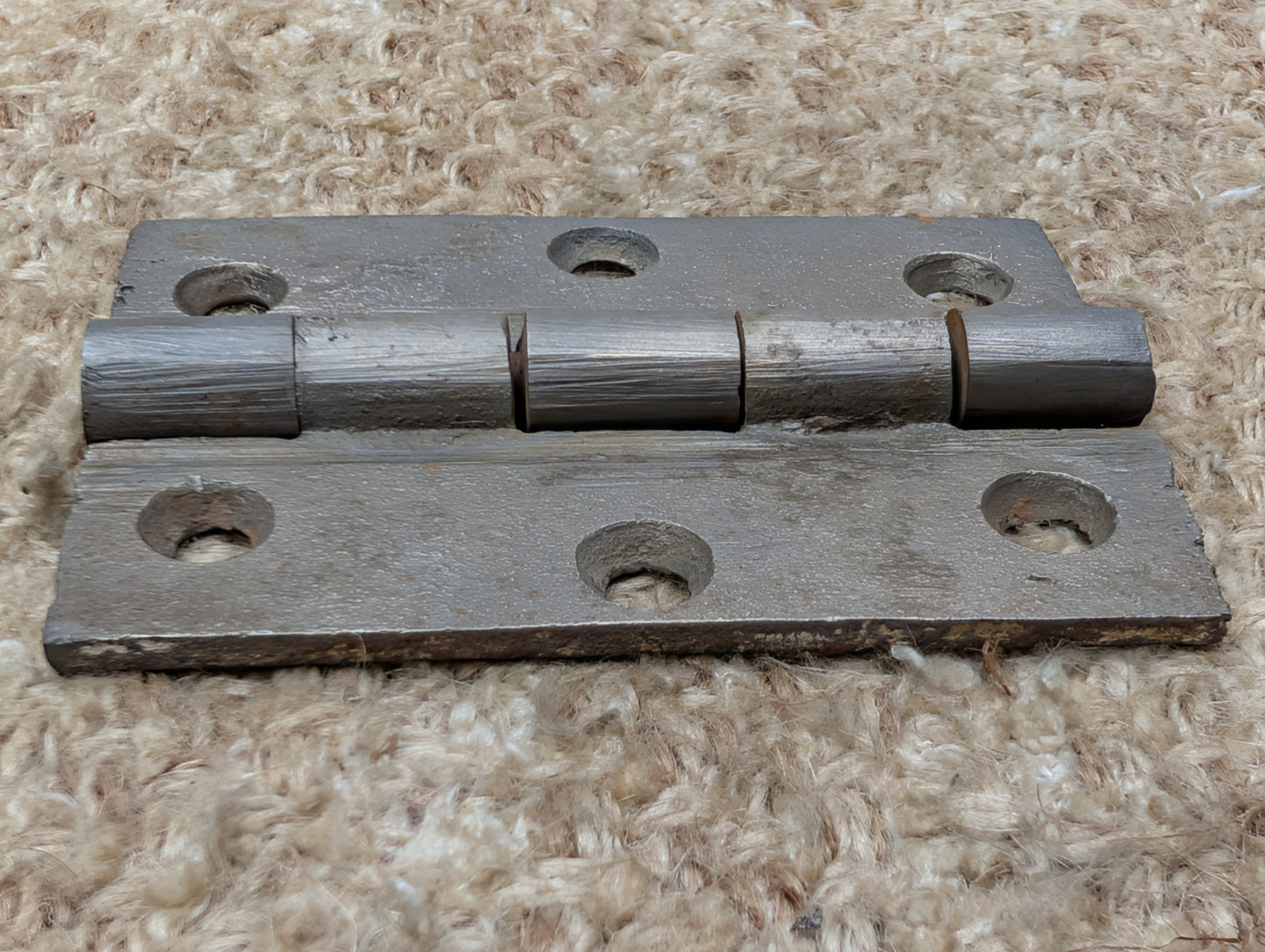 2 1/2" x 3 1/2" Antique Cast Iron Butt Hinge Door Hardware-Single Hinge