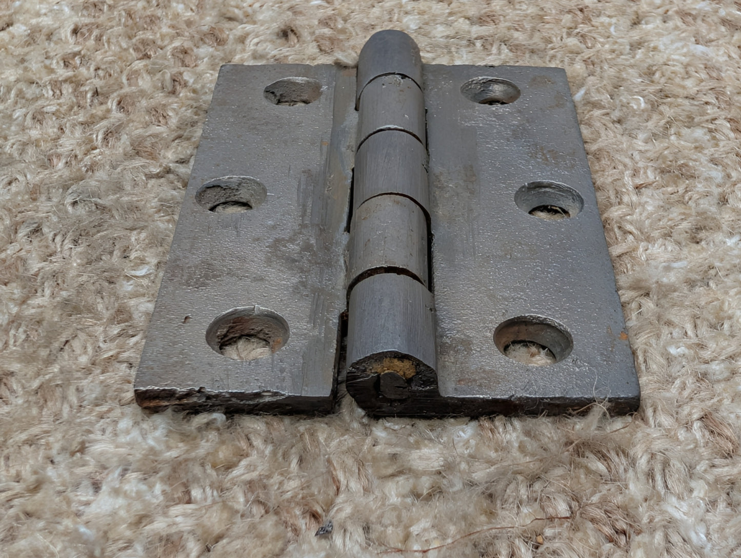 2 1/2" x 3 1/2" Antique Cast Iron Butt Hinge Door Hardware-Single Hinge