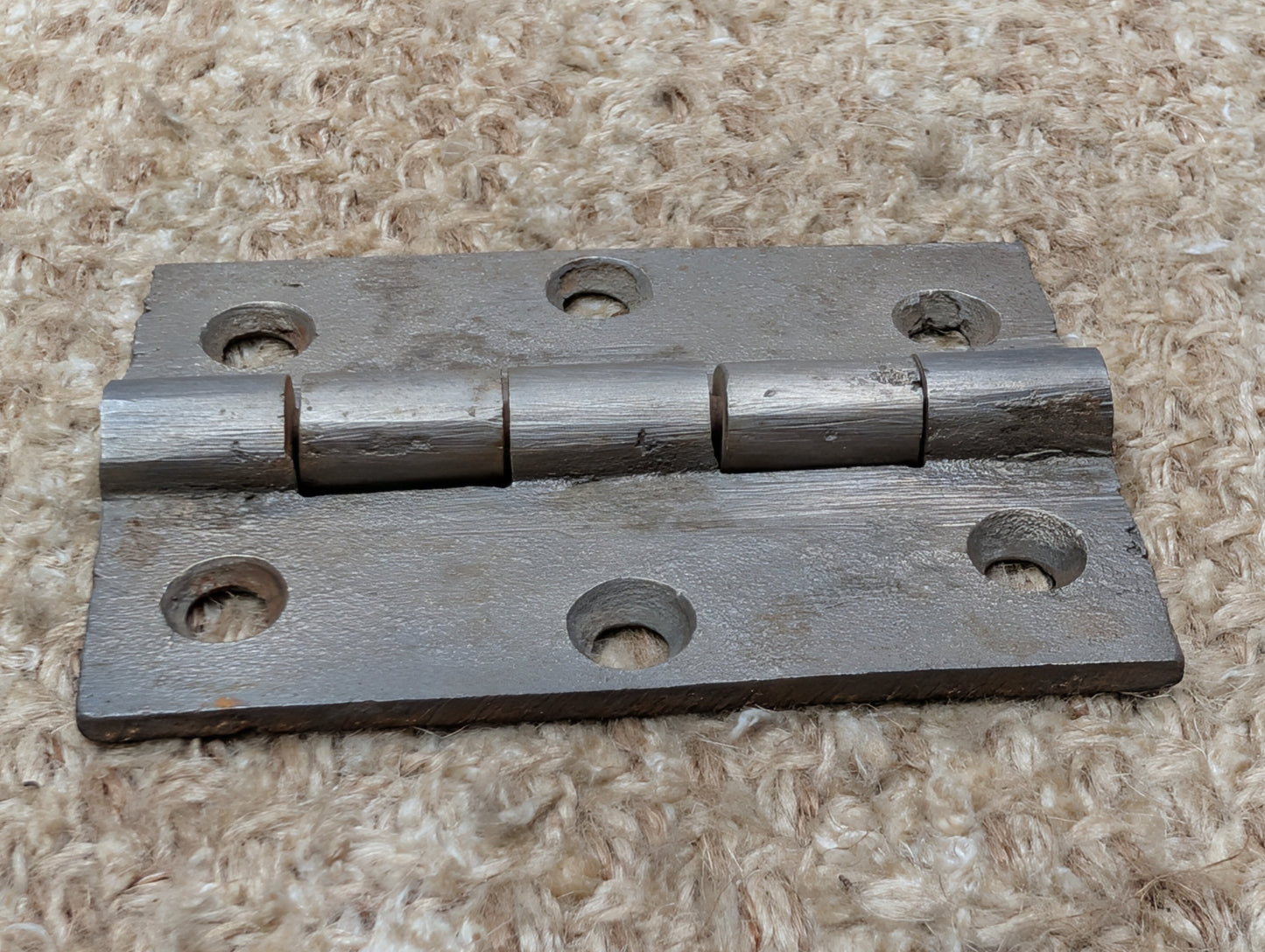 2 1/2" x 3 1/2" Antique Cast Iron Butt Hinge Door Hardware-Single Hinge