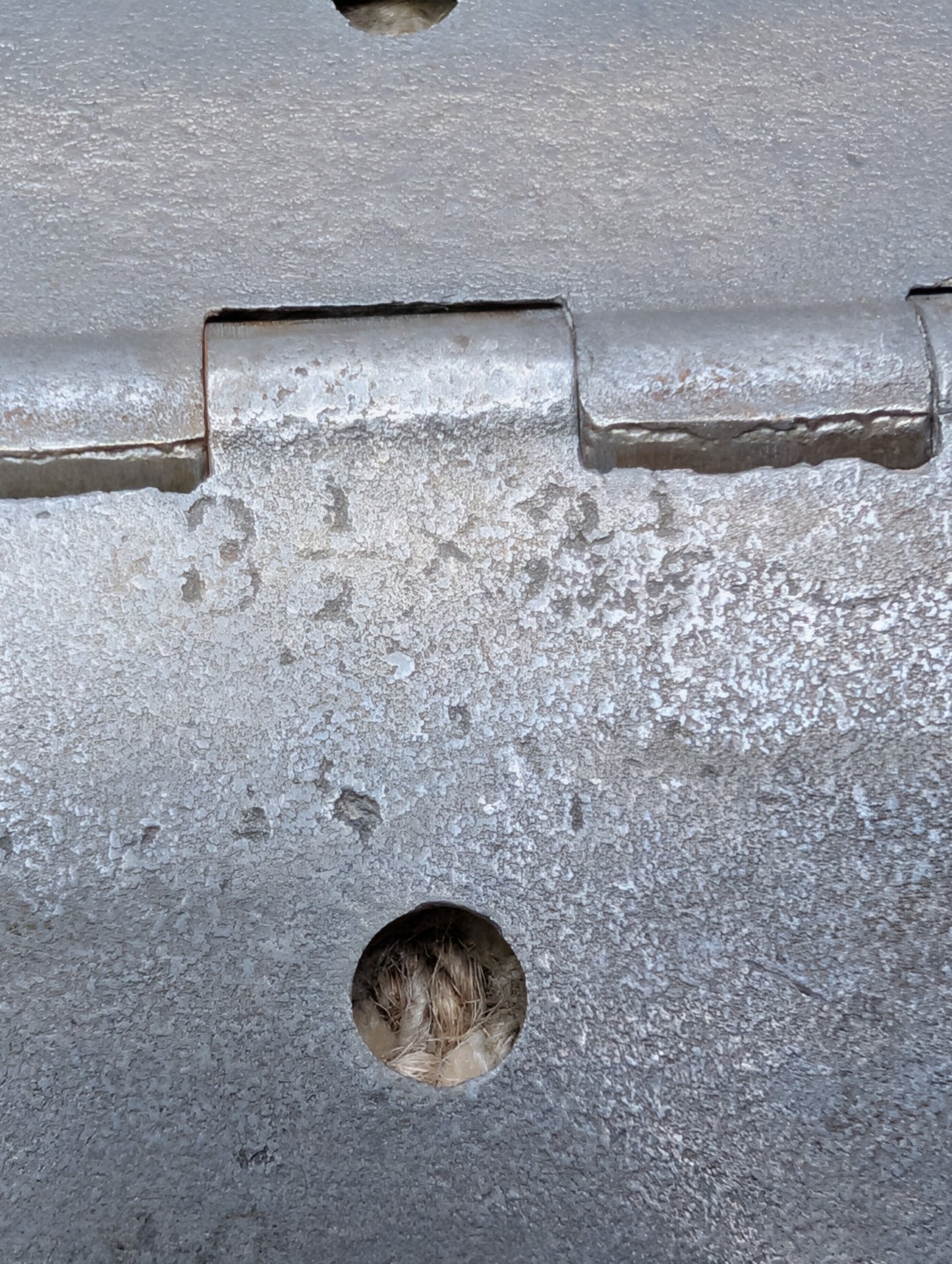 3 1/2" x 3 1/2" Antique ENG BUTT CO Cast Iron Butt Hinge Door Hardware-Single Hinge