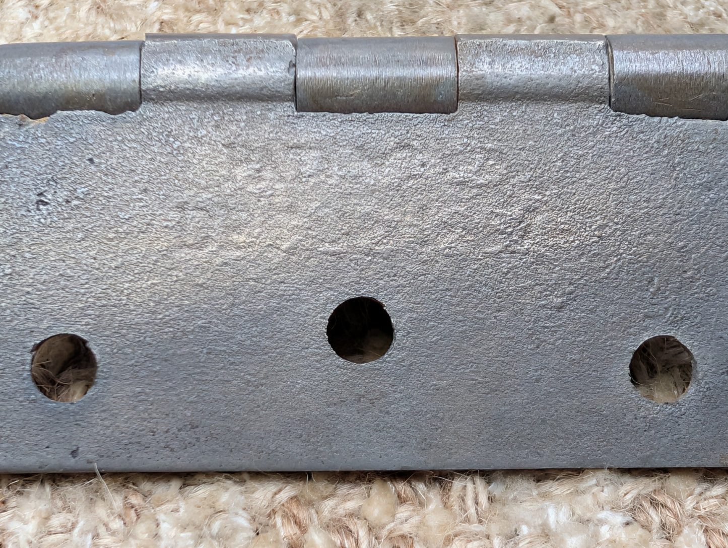 3 1/2" x 3 1/2" Antique ENG BUTT CO Cast Iron Butt Hinge Door Hardware-Single Hinge