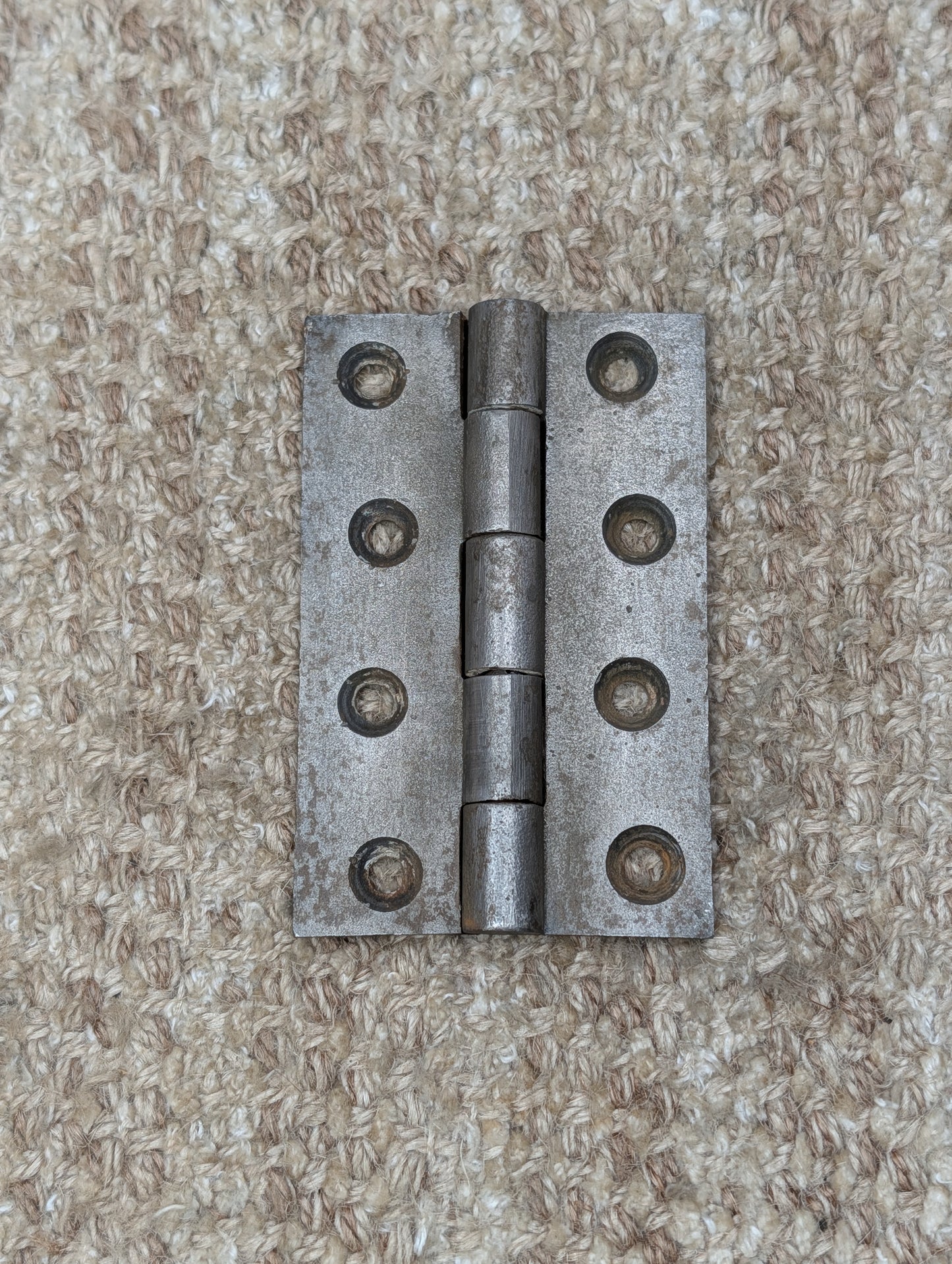 2 9/16" x 3 15/16" Antique Cast Iron Butt Hinge Door Hardware-Single Hinge