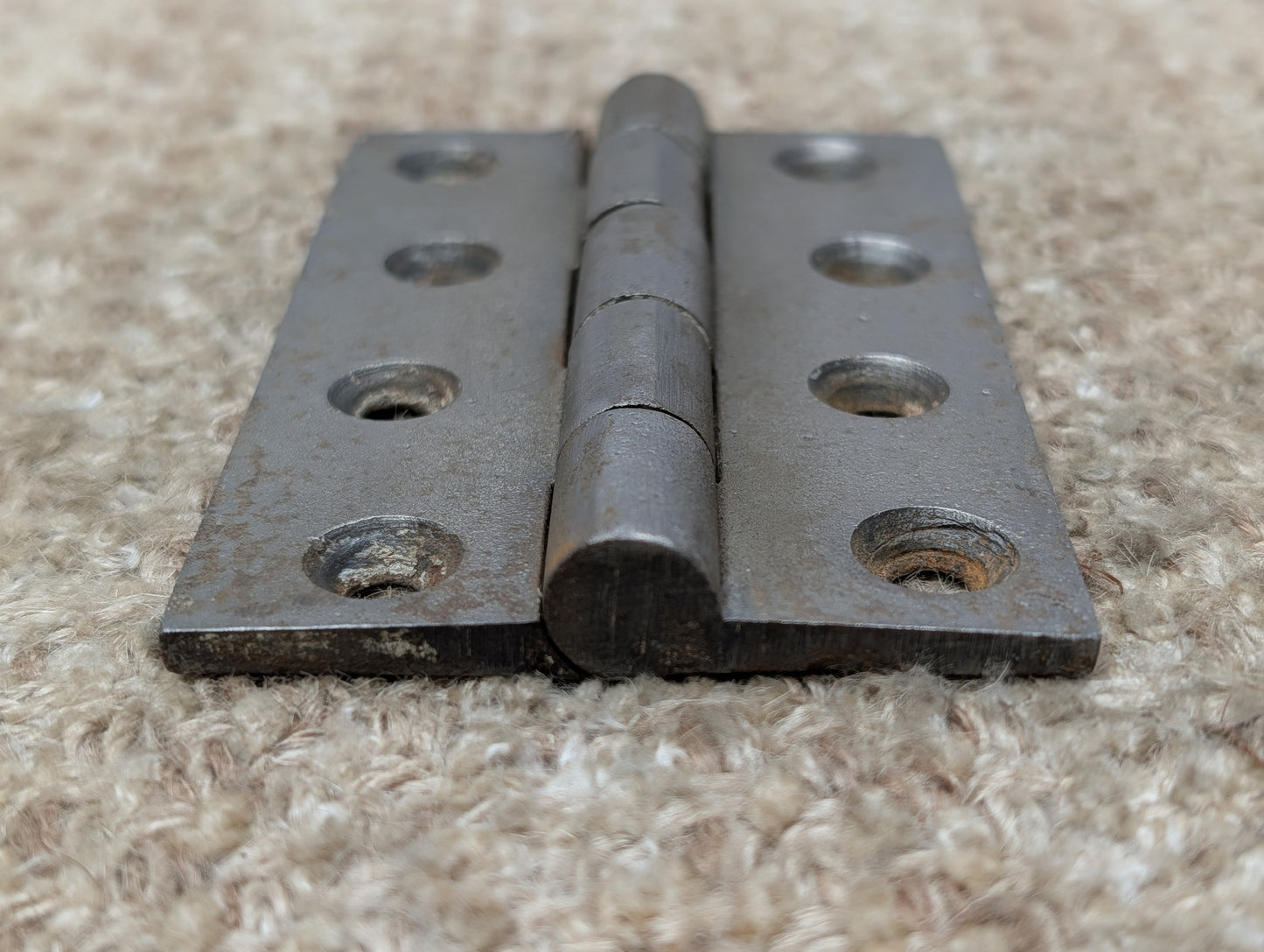 2 9/16" x 3 15/16" Antique Cast Iron Butt Hinge Door Hardware-Single Hinge