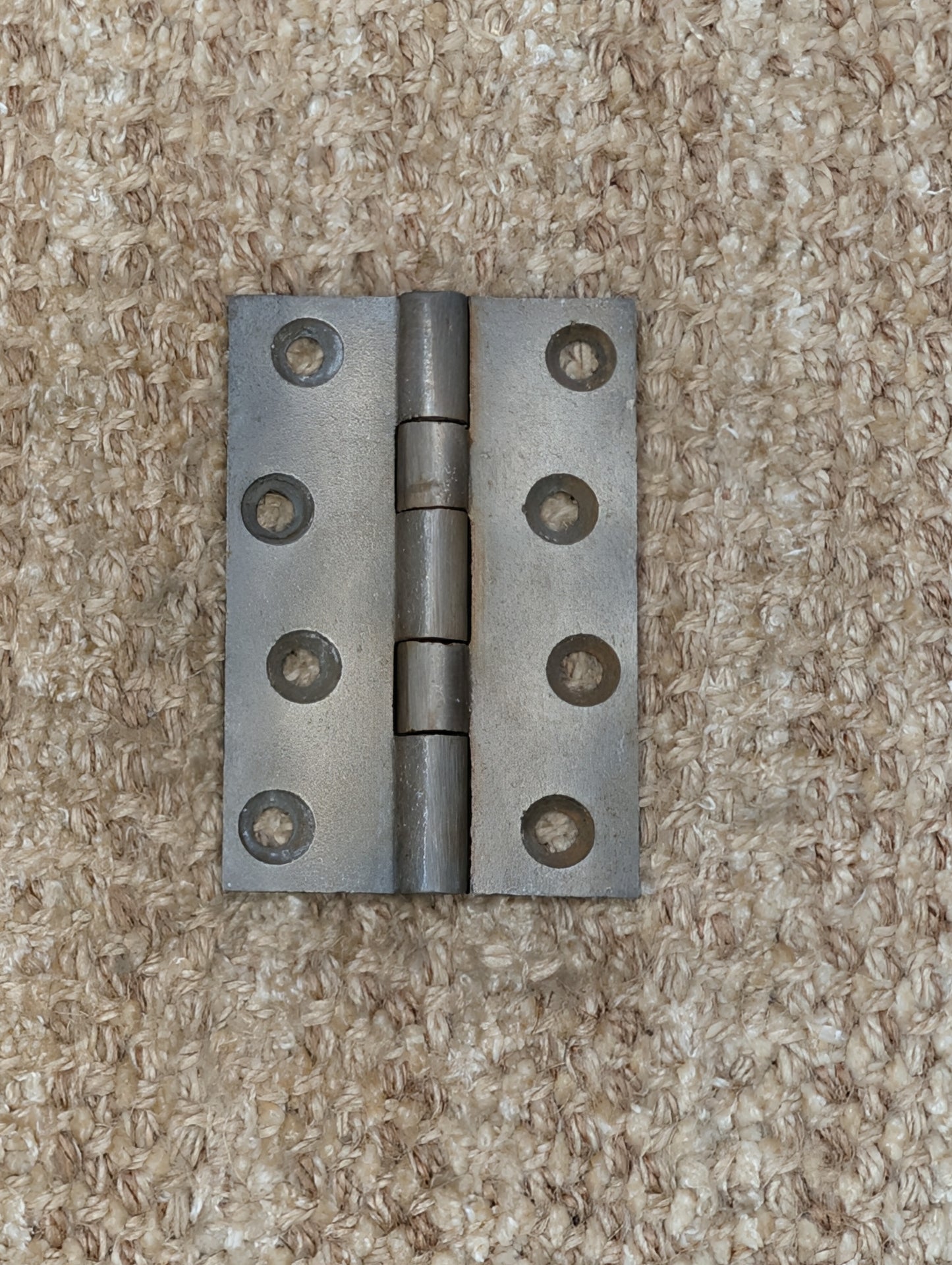 2 11/16" x 3 15/16" Antique Cast Iron Butt Hinge Door Hardware-Single Hinge