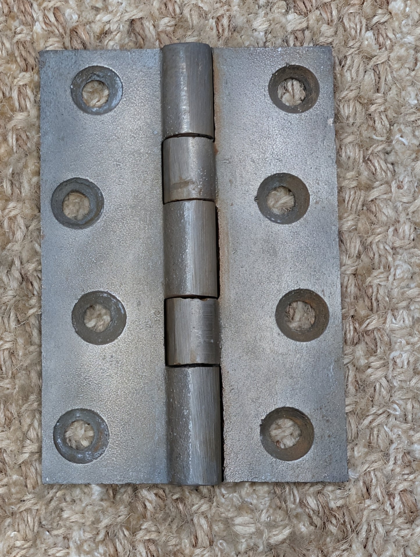 2 11/16" x 3 15/16" Antique Cast Iron Butt Hinge Door Hardware-Single Hinge