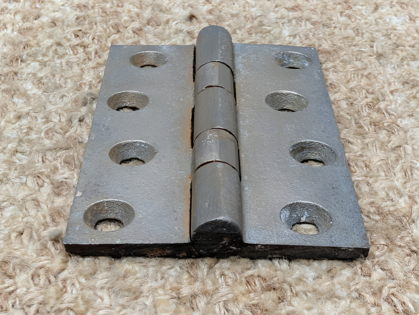 2 11/16" x 3 15/16" Antique Cast Iron Butt Hinge Door Hardware-Single Hinge