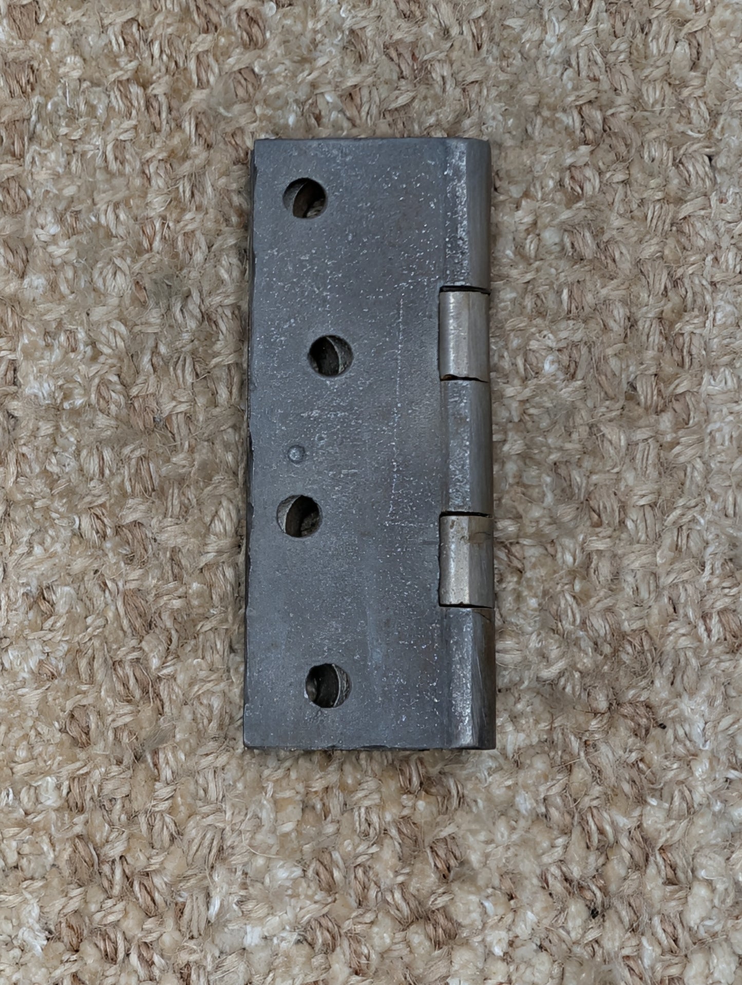 2 11/16" x 3 15/16" Antique Cast Iron Butt Hinge Door Hardware-Single Hinge