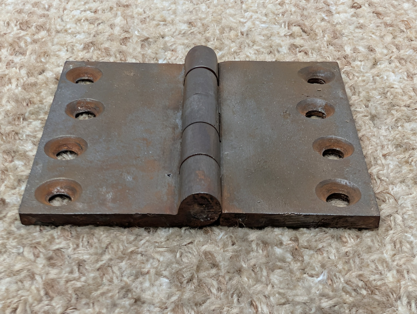 3 15/16" x 3 1/2" Antique Cast Iron Butt Hinge Door Hardware-Single Hinge