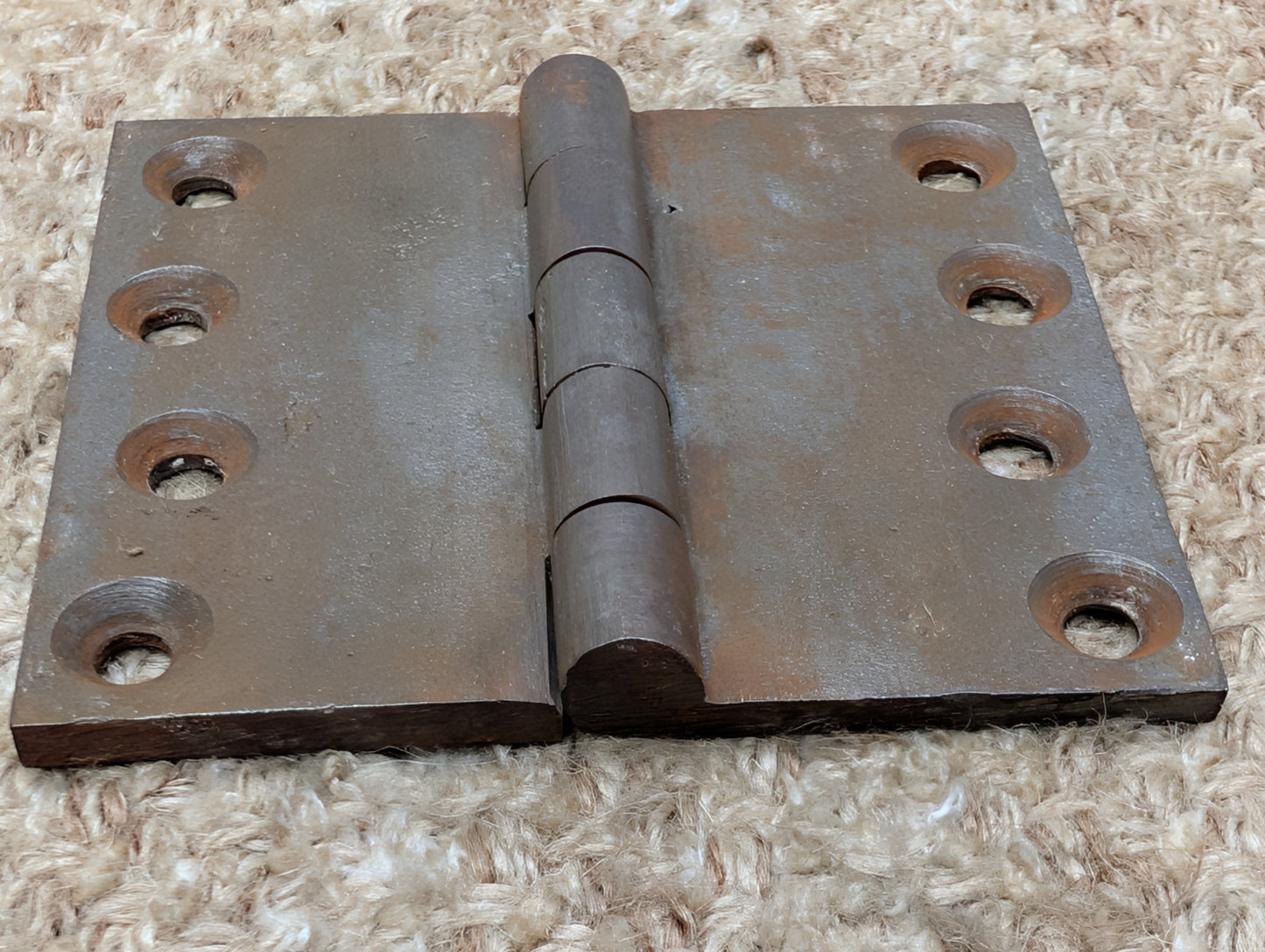 3 15/16" x 3 1/2" Antique Cast Iron Butt Hinge Door Hardware-Single Hinge