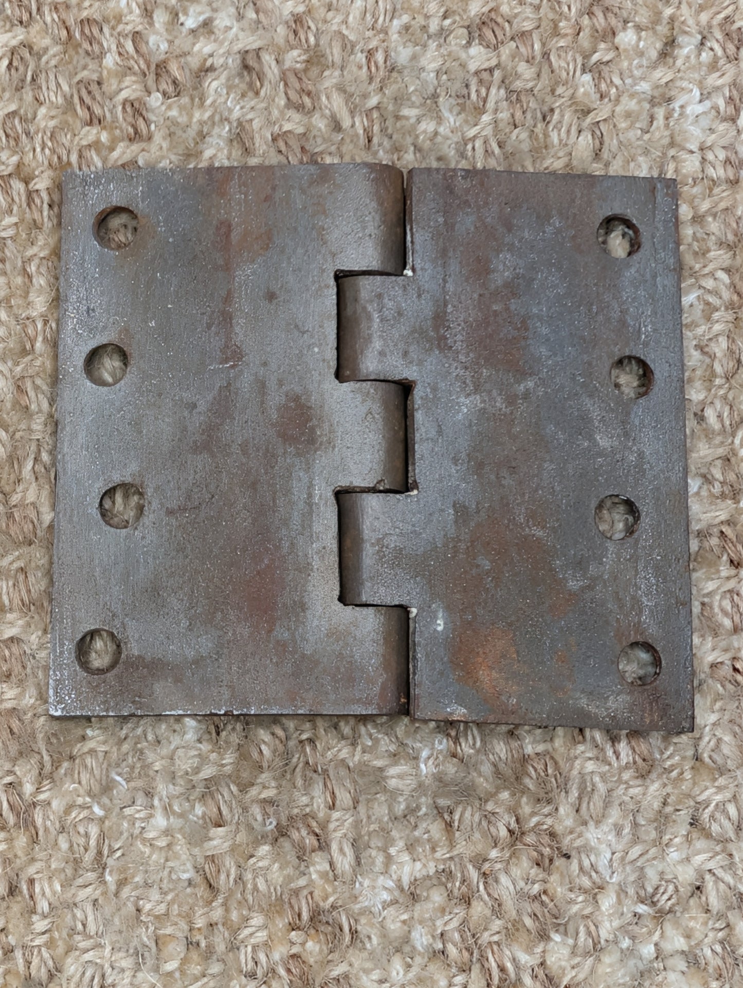 3 15/16" x 3 1/2" Antique Cast Iron Butt Hinge Door Hardware-Single Hinge