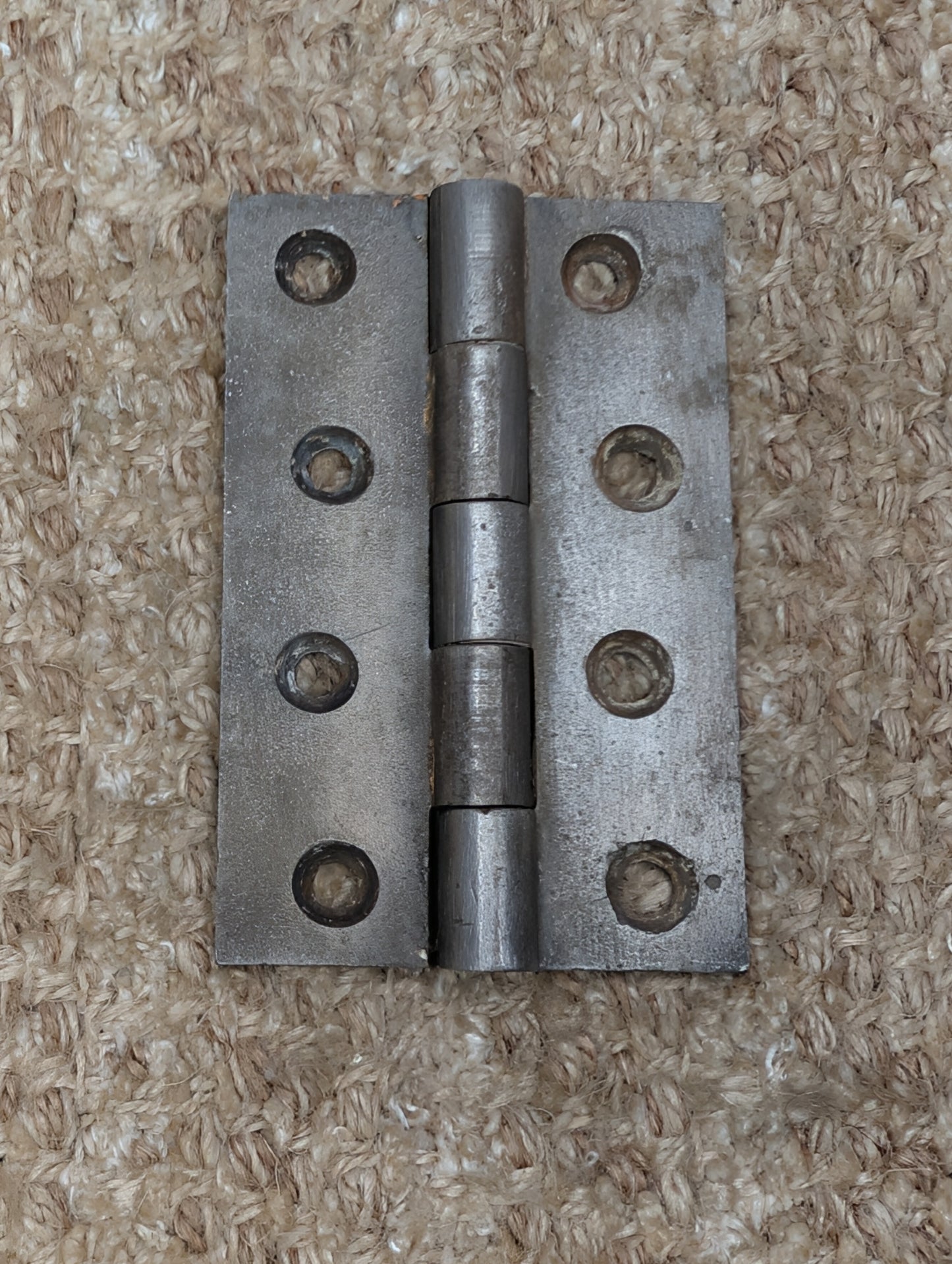 2 9/16" x 4" Antique Cast Iron Butt Hinge Door Hardware-Single Hinge