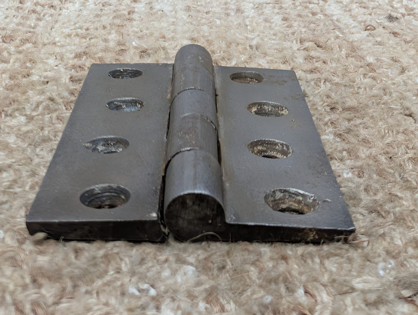 2 9/16" x 4" Antique Cast Iron Butt Hinge Door Hardware-Single Hinge