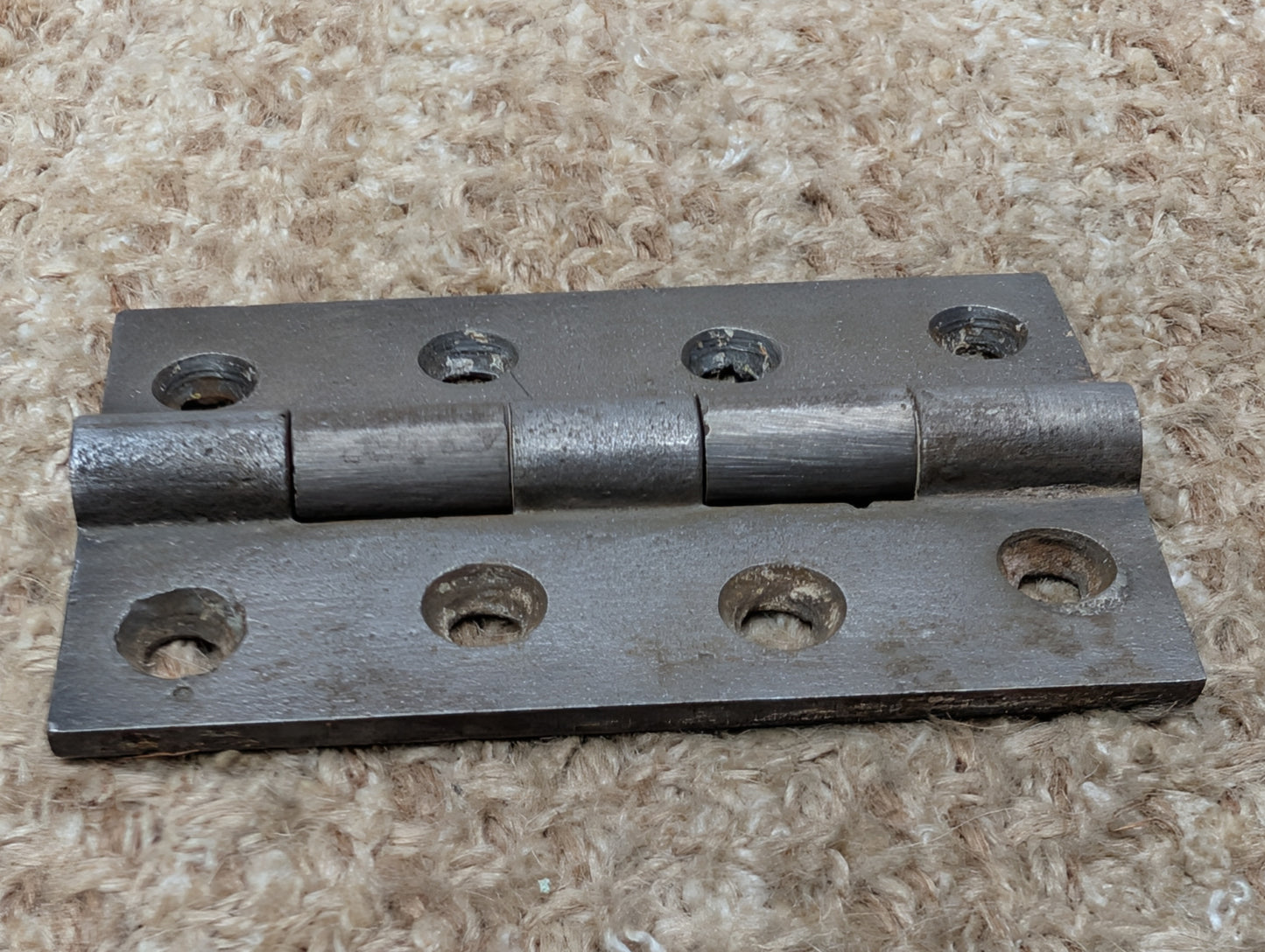 2 9/16" x 4" Antique Cast Iron Butt Hinge Door Hardware-Single Hinge