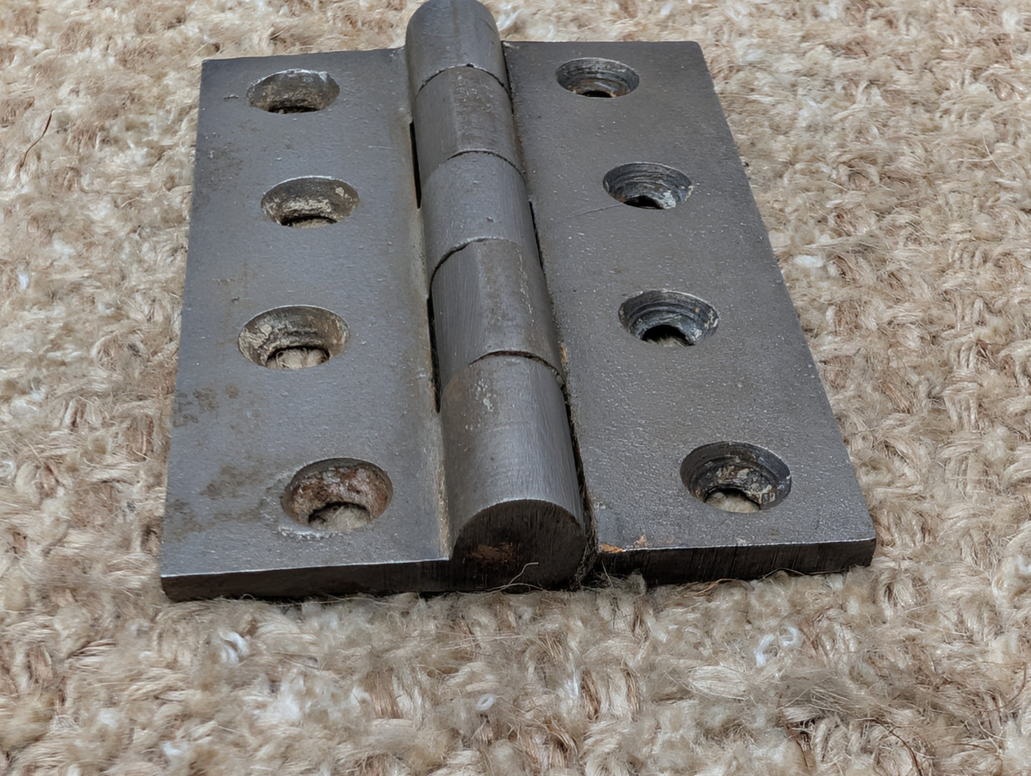 2 9/16" x 4" Antique Cast Iron Butt Hinge Door Hardware-Single Hinge