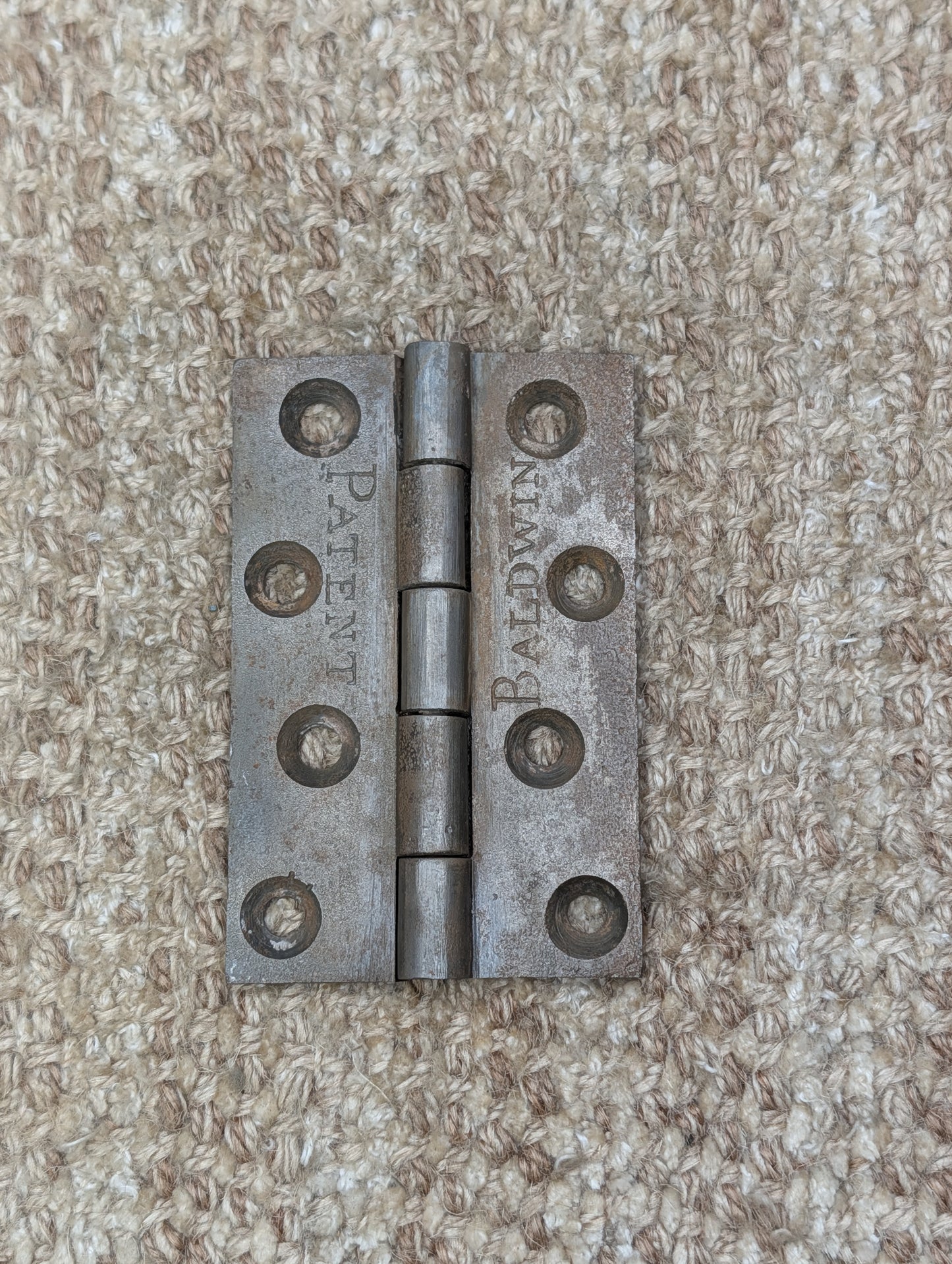 2 9/16" x 4" Antique Baldwin Cast Iron Butt Hinge Door Hardware-Single Hinge