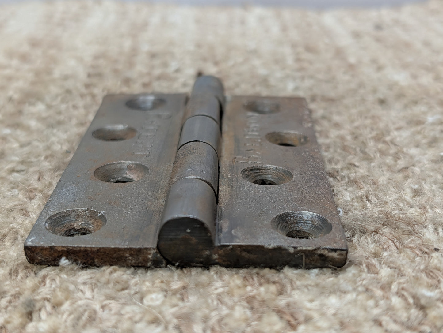 2 9/16" x 4" Antique Baldwin Cast Iron Butt Hinge Door Hardware-Single Hinge